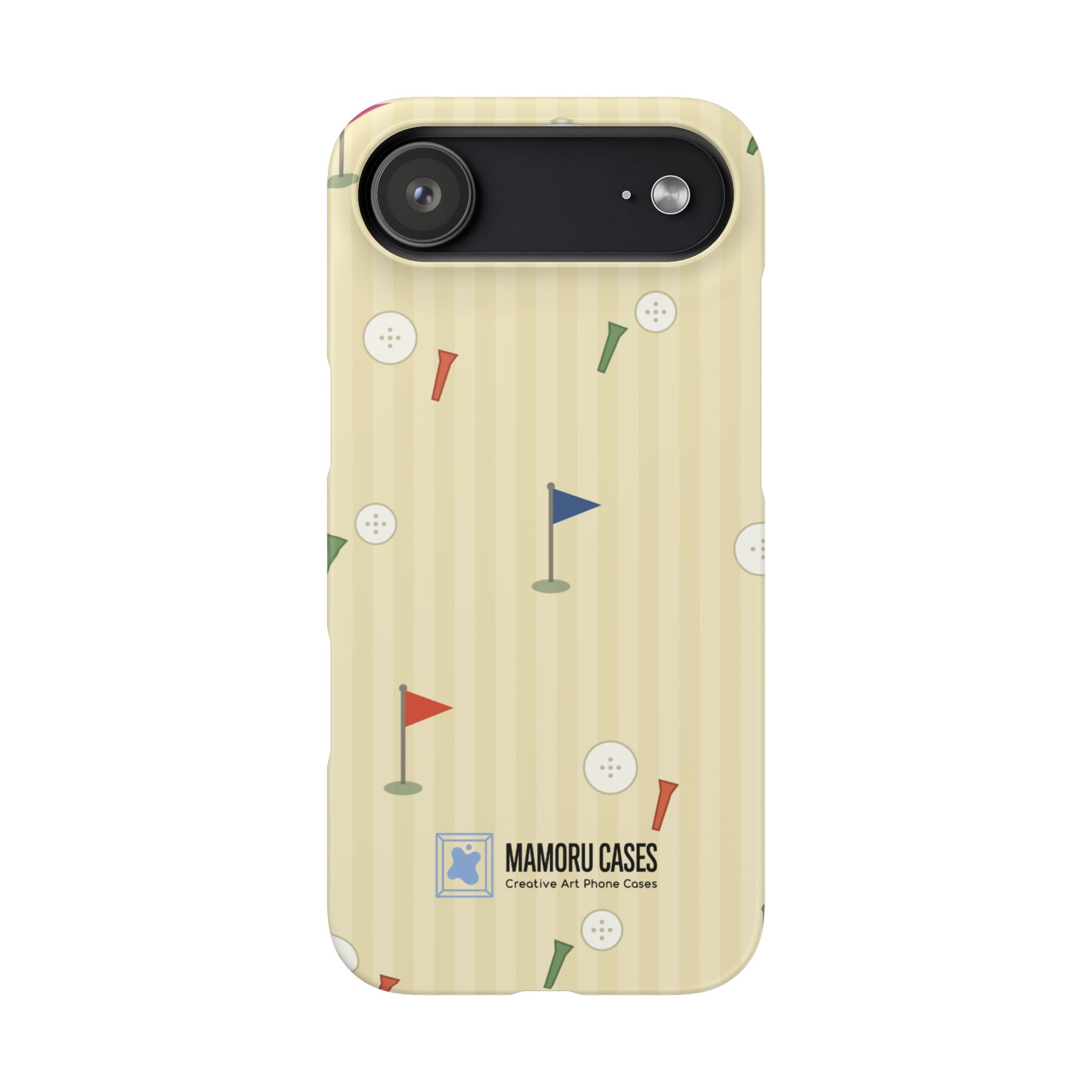 Golf Tee & Button Pattern Phone Case — Slim Snap Phone Case