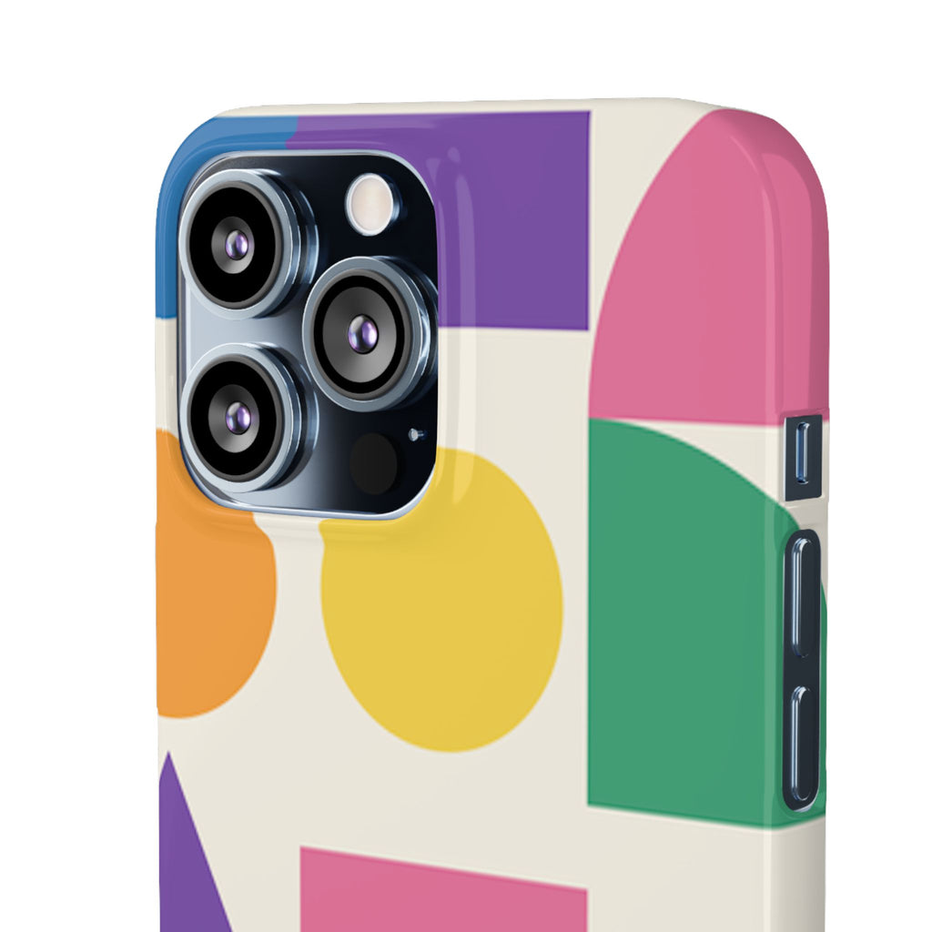 Color Block Shapes Phone Case