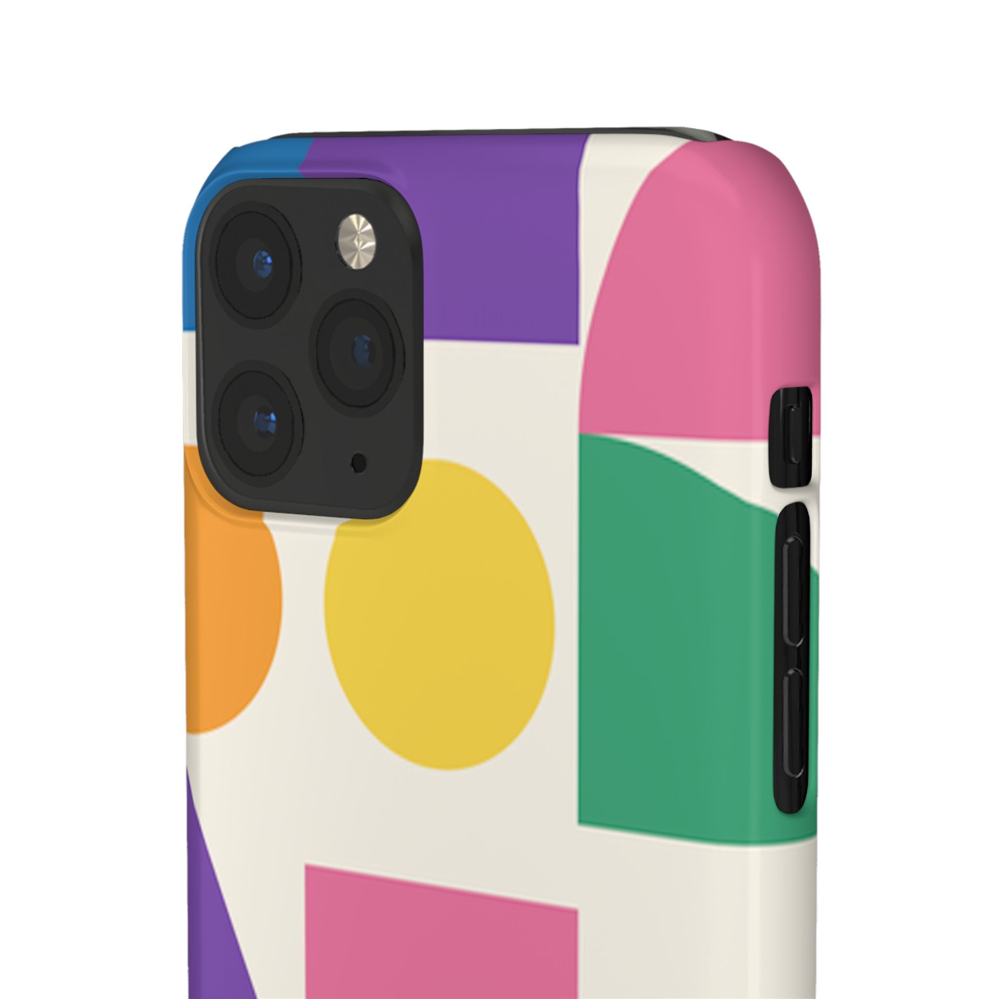 Color Block Shapes Phone Case