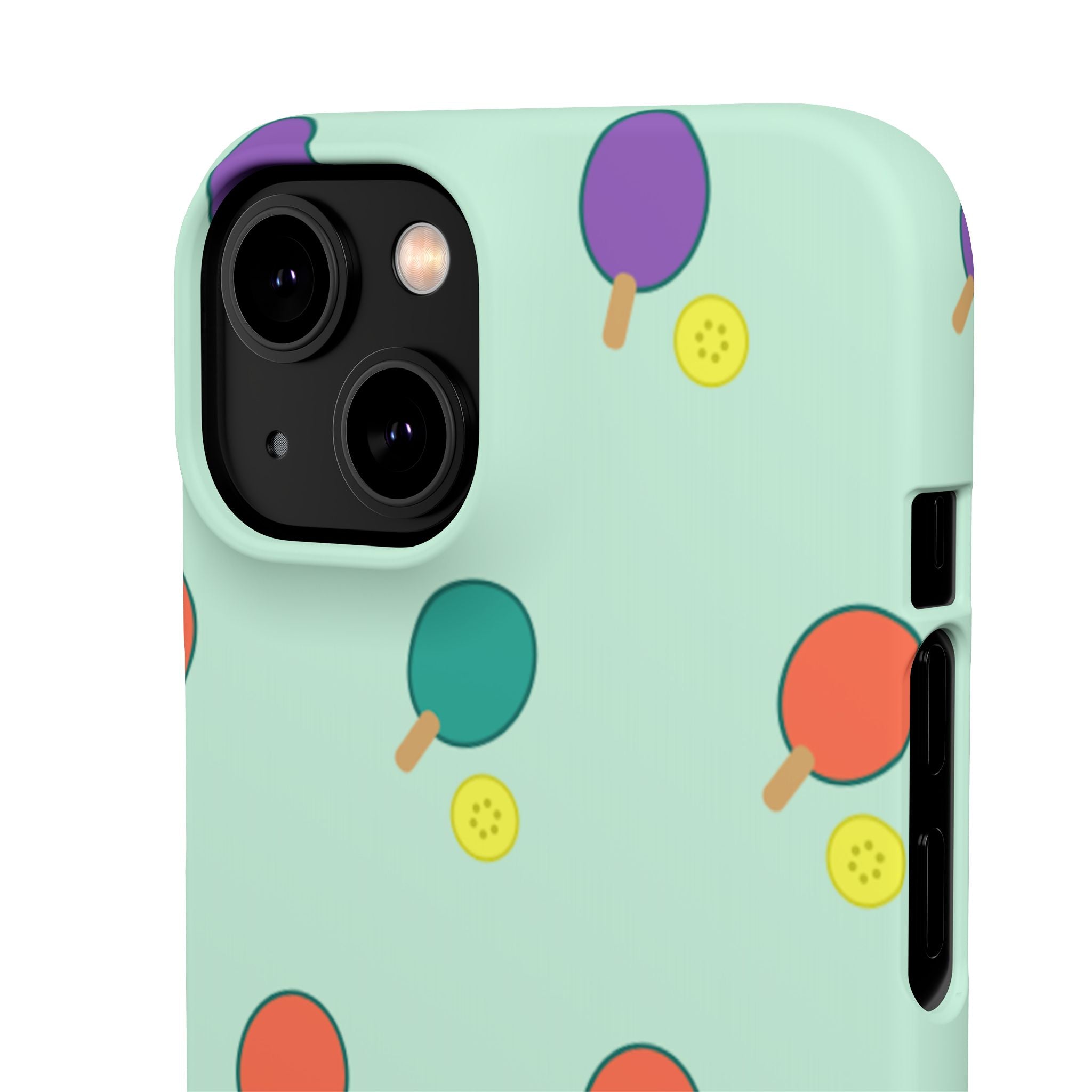 Ping Pong Paddle Pattern Phone Case — Mint Athletic Phone Cover