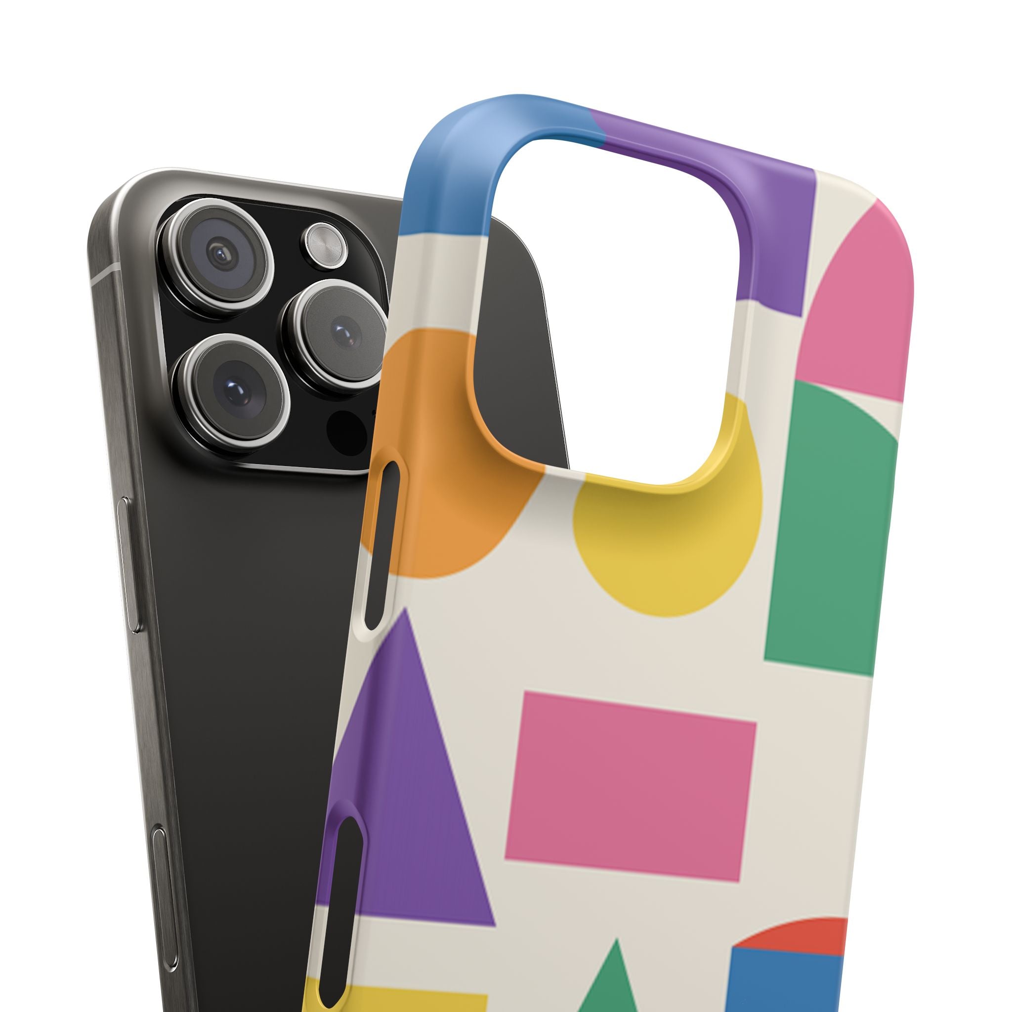Color Block Shapes Phone Case