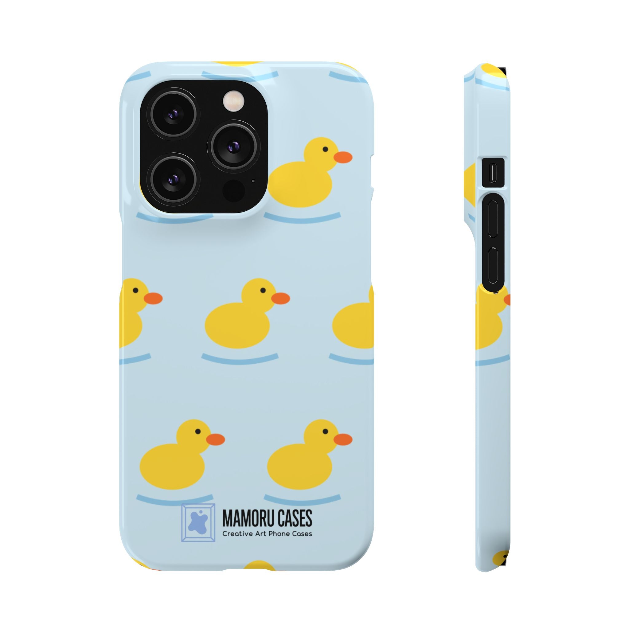 Rubber Duck Phone Case — Cute Yellow Duck Pattern iPhone Case