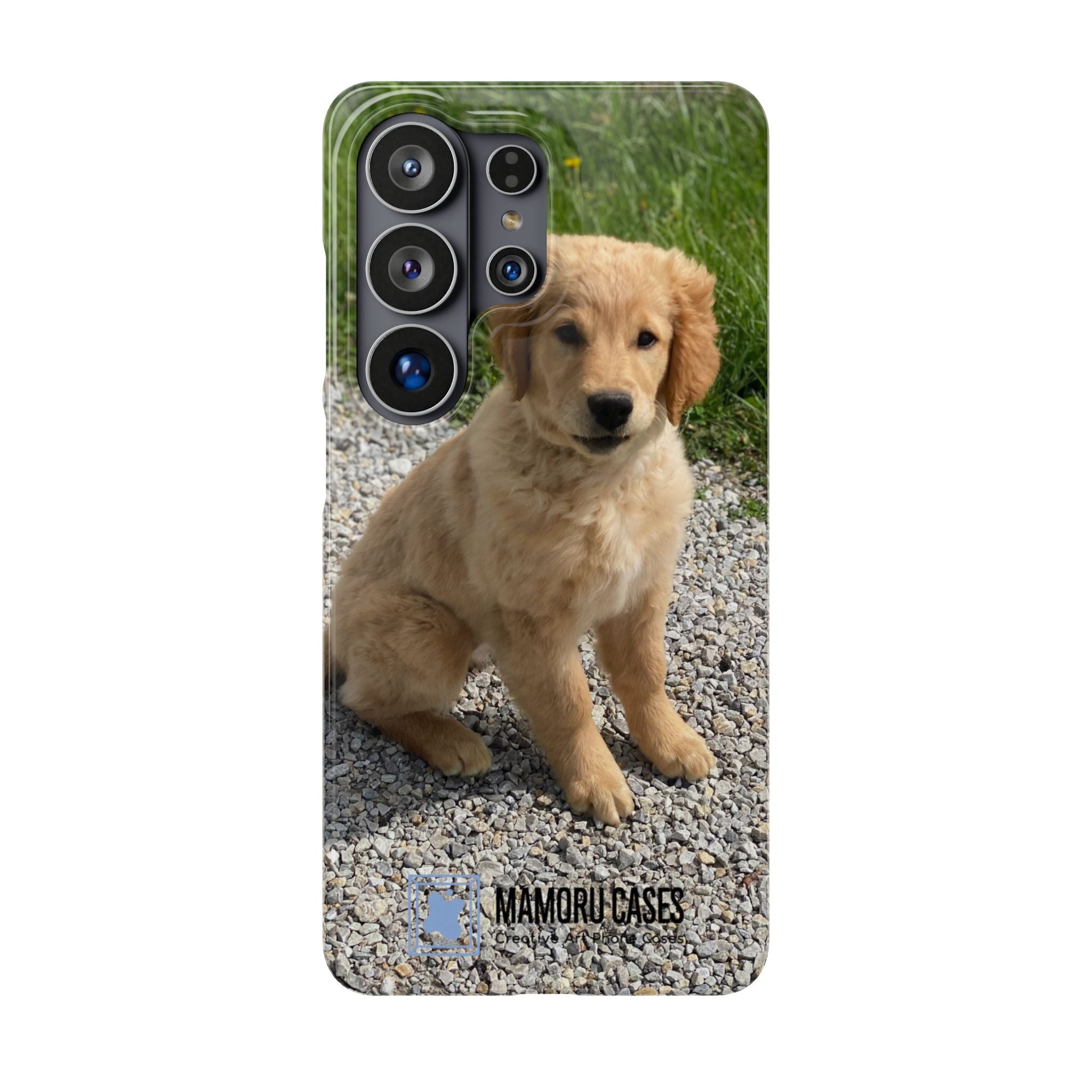 Phone Case — Cute Golden Retriever Puppy Photo Protective Snap Case