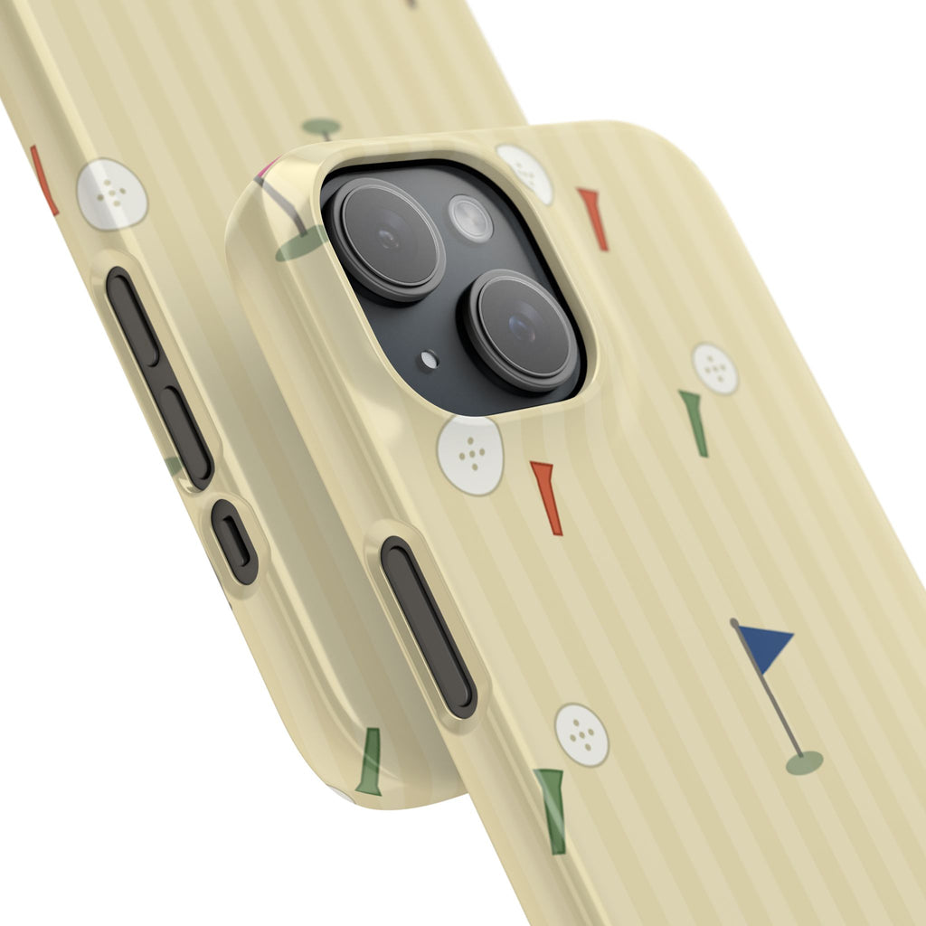 Golf Tee & Button Pattern Phone Case — Slim Snap Phone Case