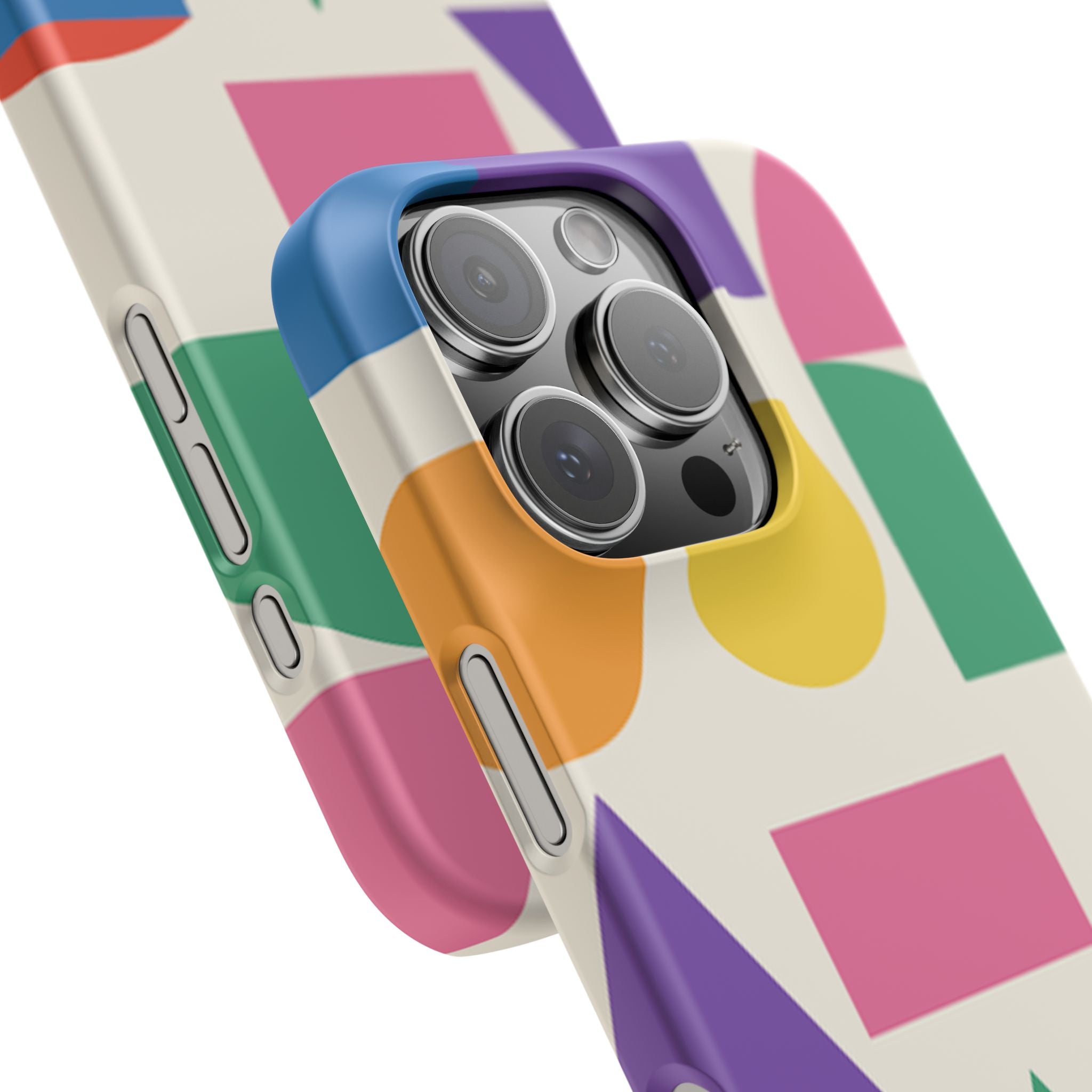 Color Block Shapes Phone Case