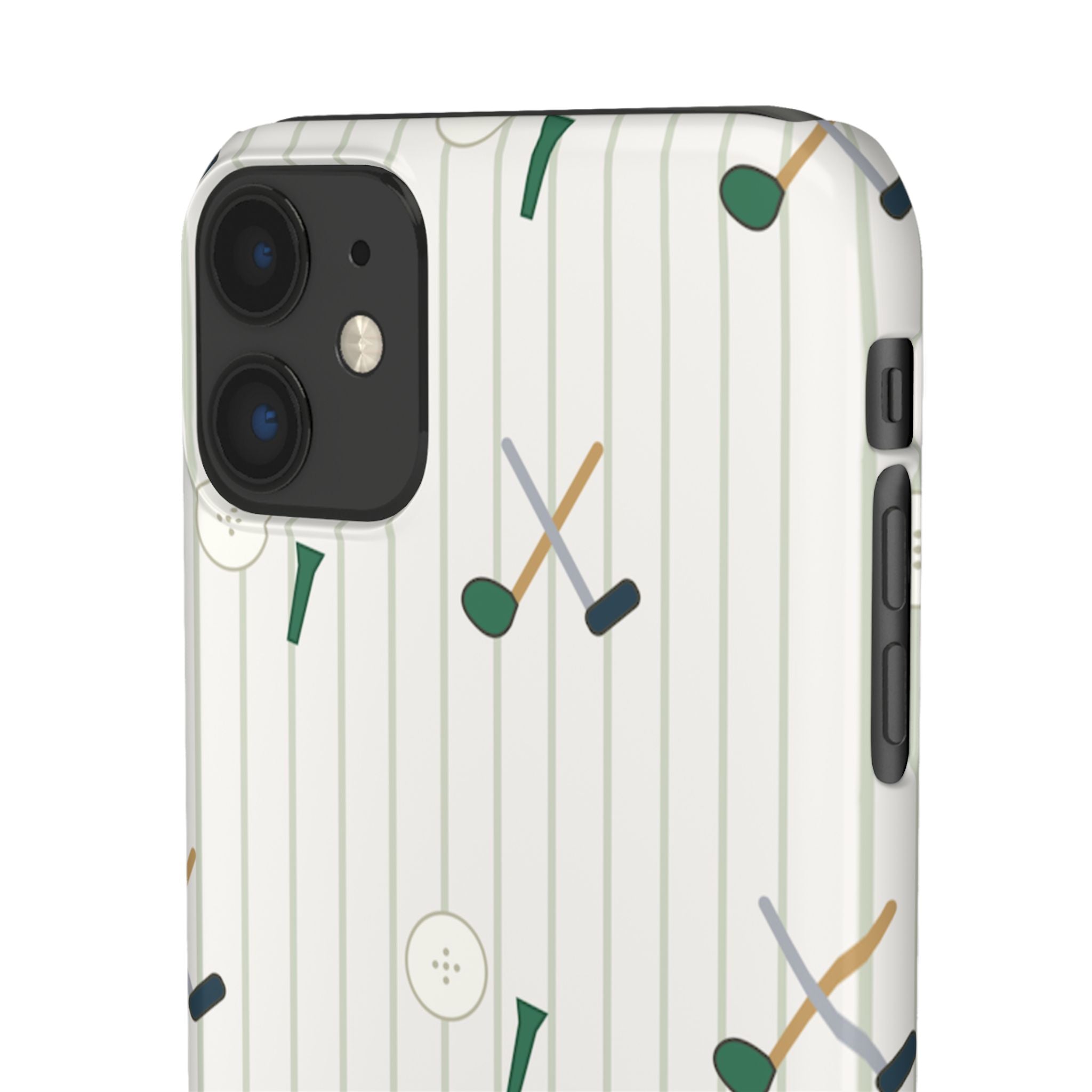 Mamoru Cases | Golf Pattern Snap Phone Case Tee & Mallet Design