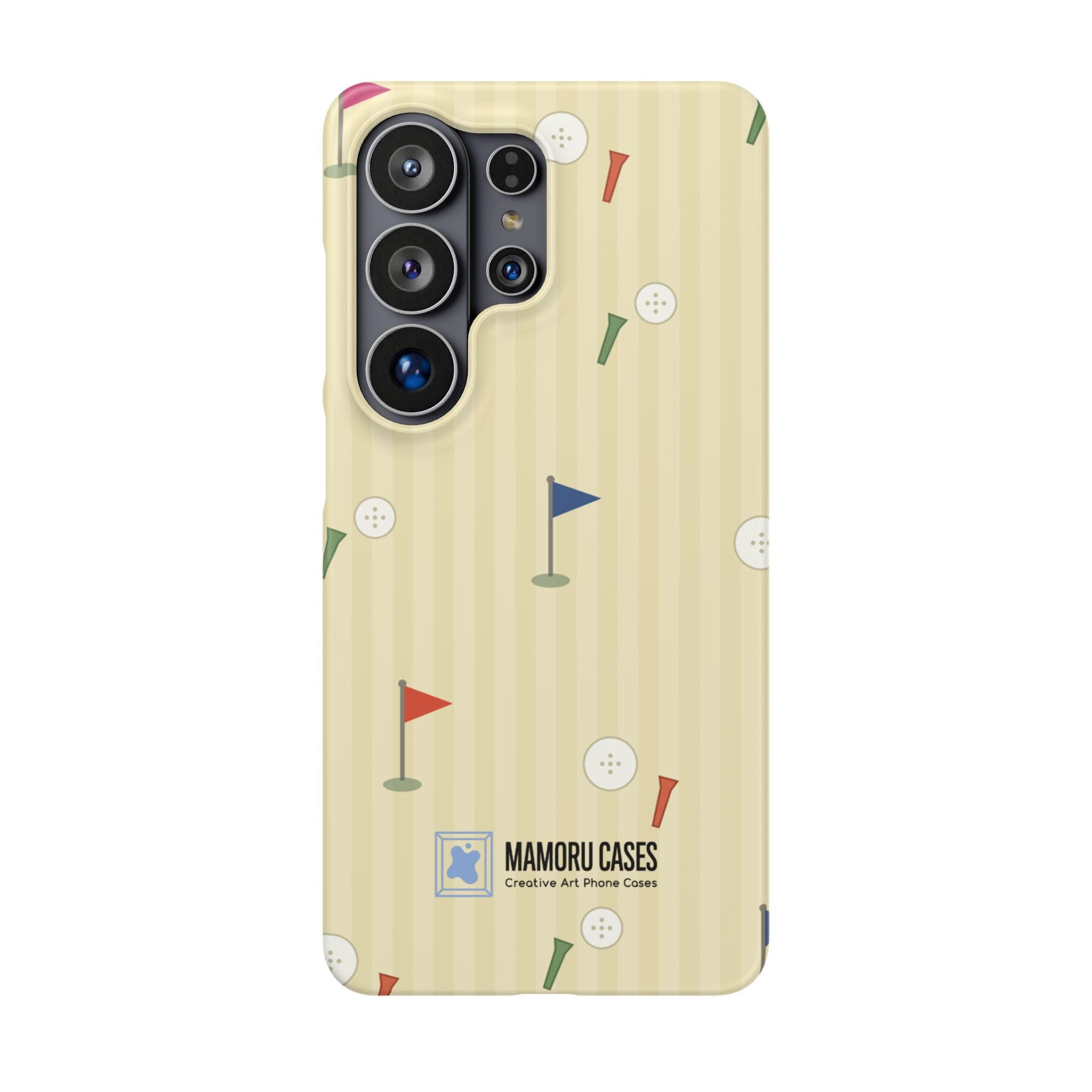 Golf Tee & Button Pattern Phone Case — Slim Snap Phone Case