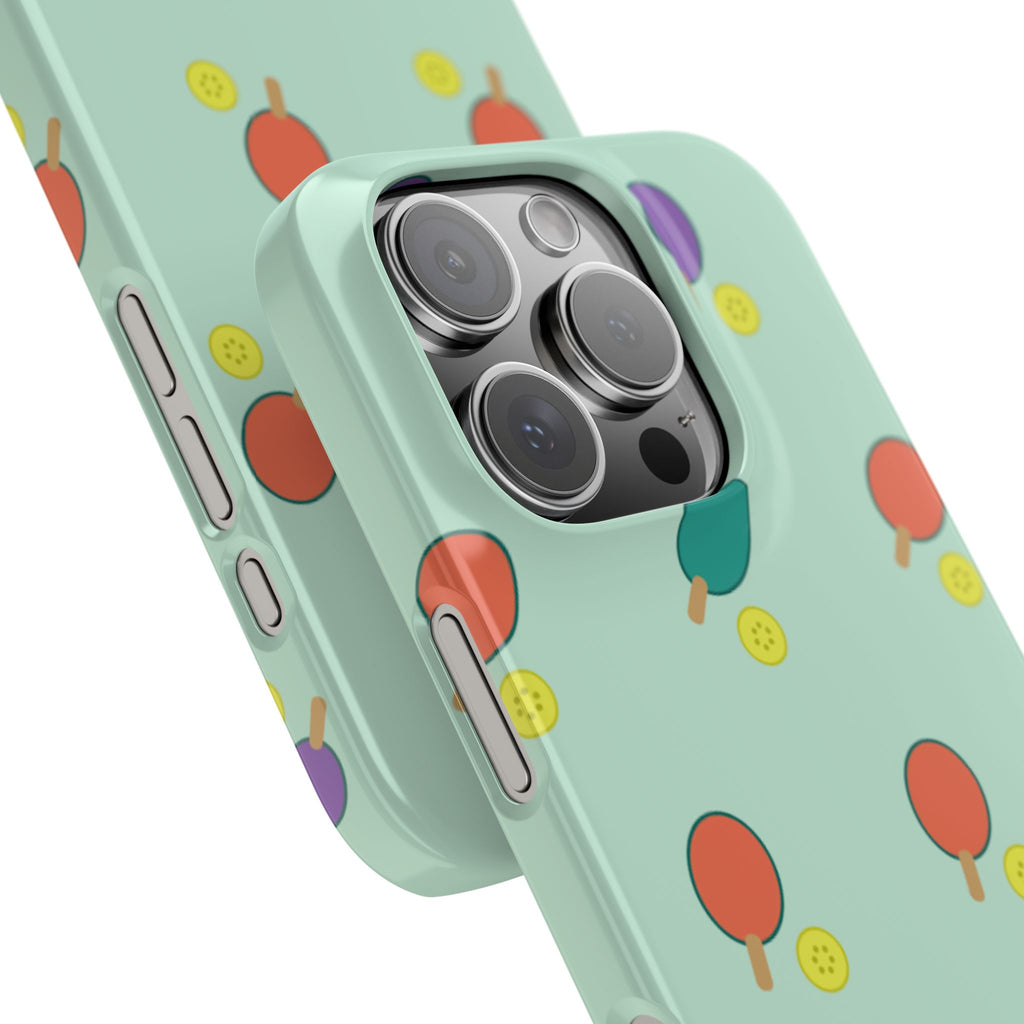 Ping Pong Paddle Pattern Phone Case — Mint Athletic Phone Cover