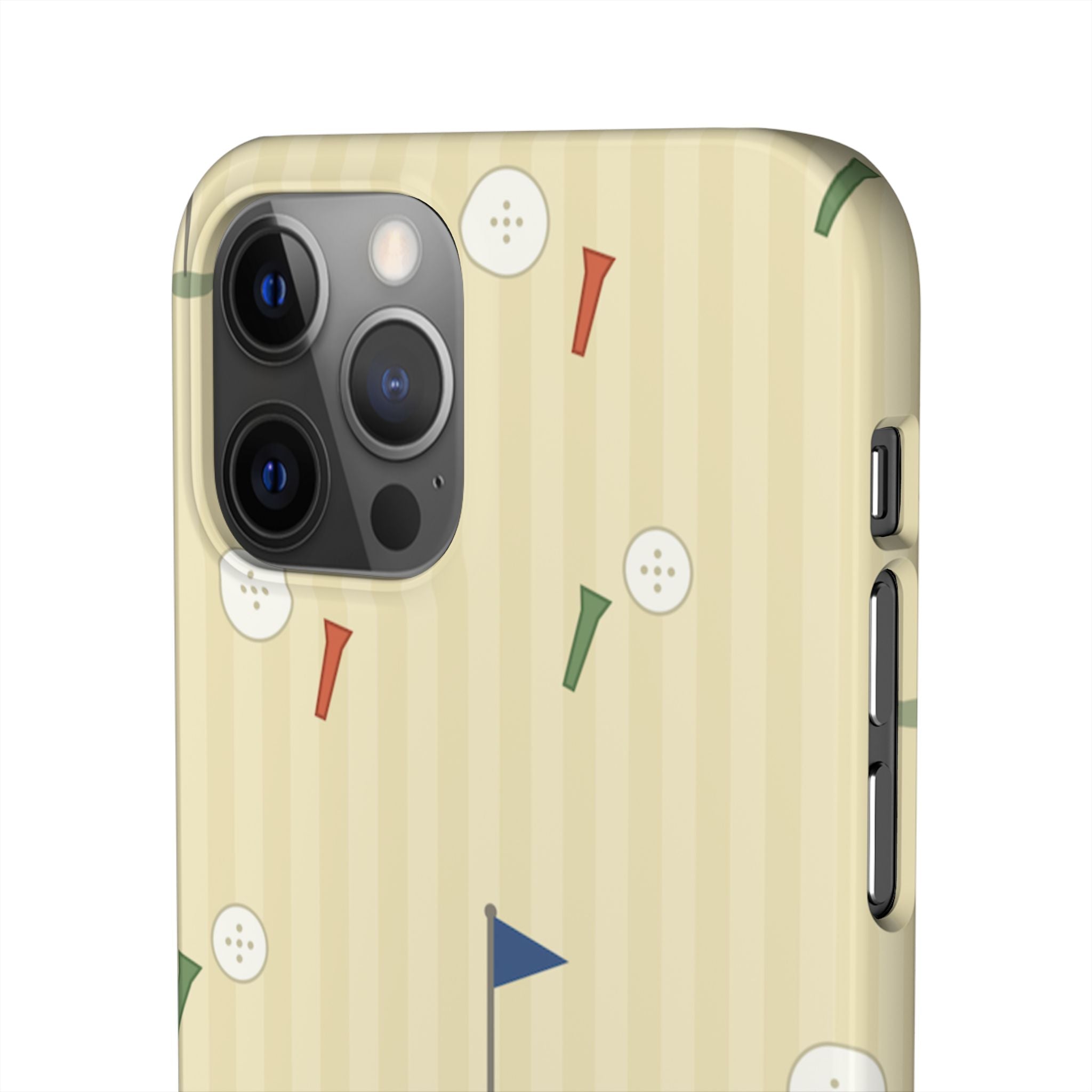 Golf Tee & Button Pattern Phone Case — Slim Snap Phone Case