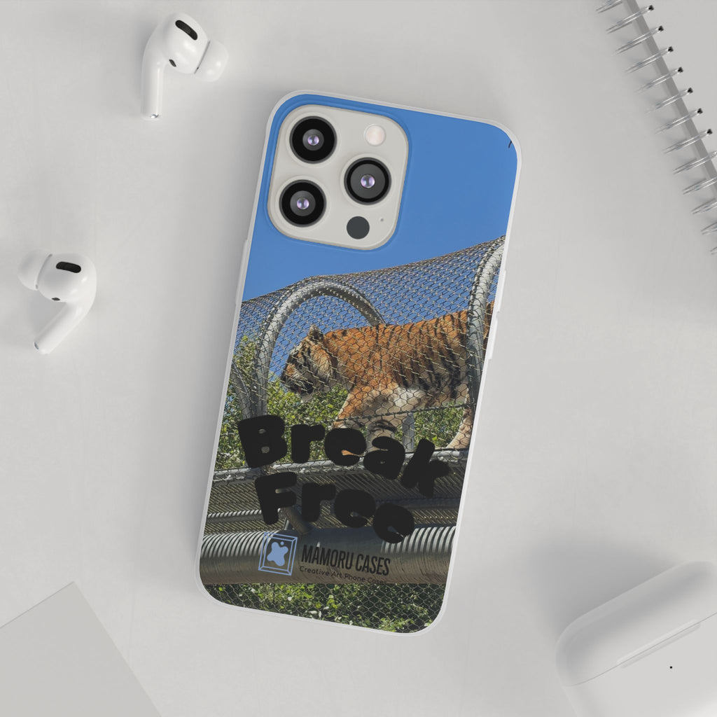 Tiger Break Free Phone Case – Wildlife Rescue Inspired iPhone Cover