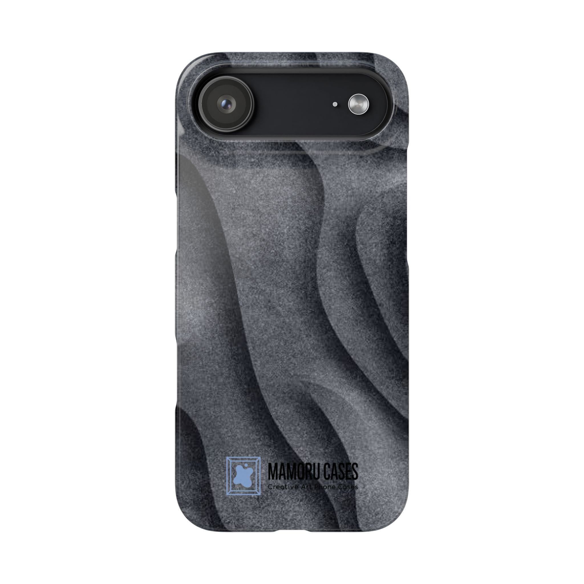 Phone Case — Textured Charcoal Wave Snap Case