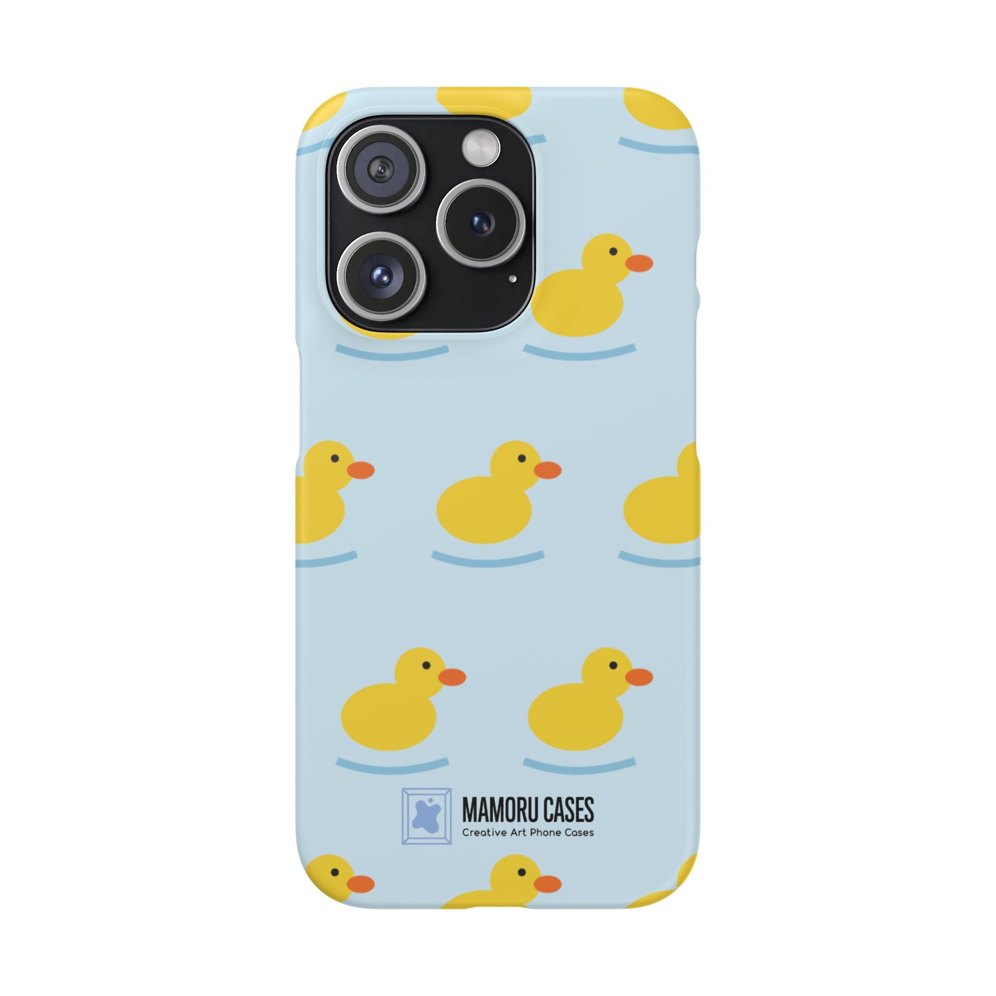 Rubber Duck Phone Case — Cute Yellow Duck Pattern iPhone Case