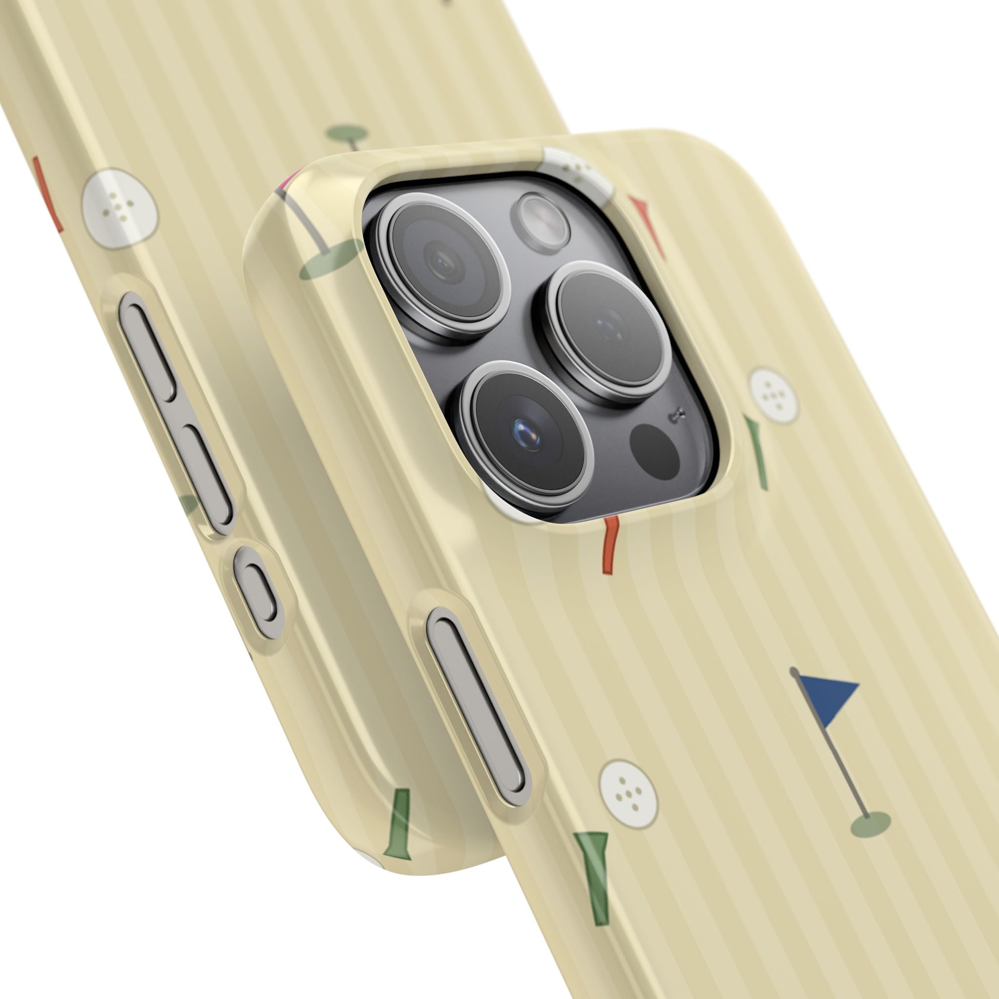 Golf Tee & Button Pattern Phone Case — Slim Snap Phone Case