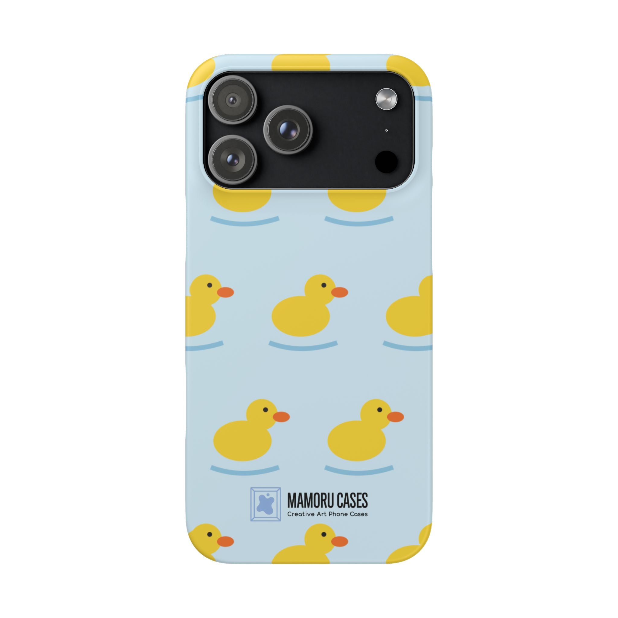 Rubber Duck Phone Case — Cute Yellow Duck Pattern iPhone Case
