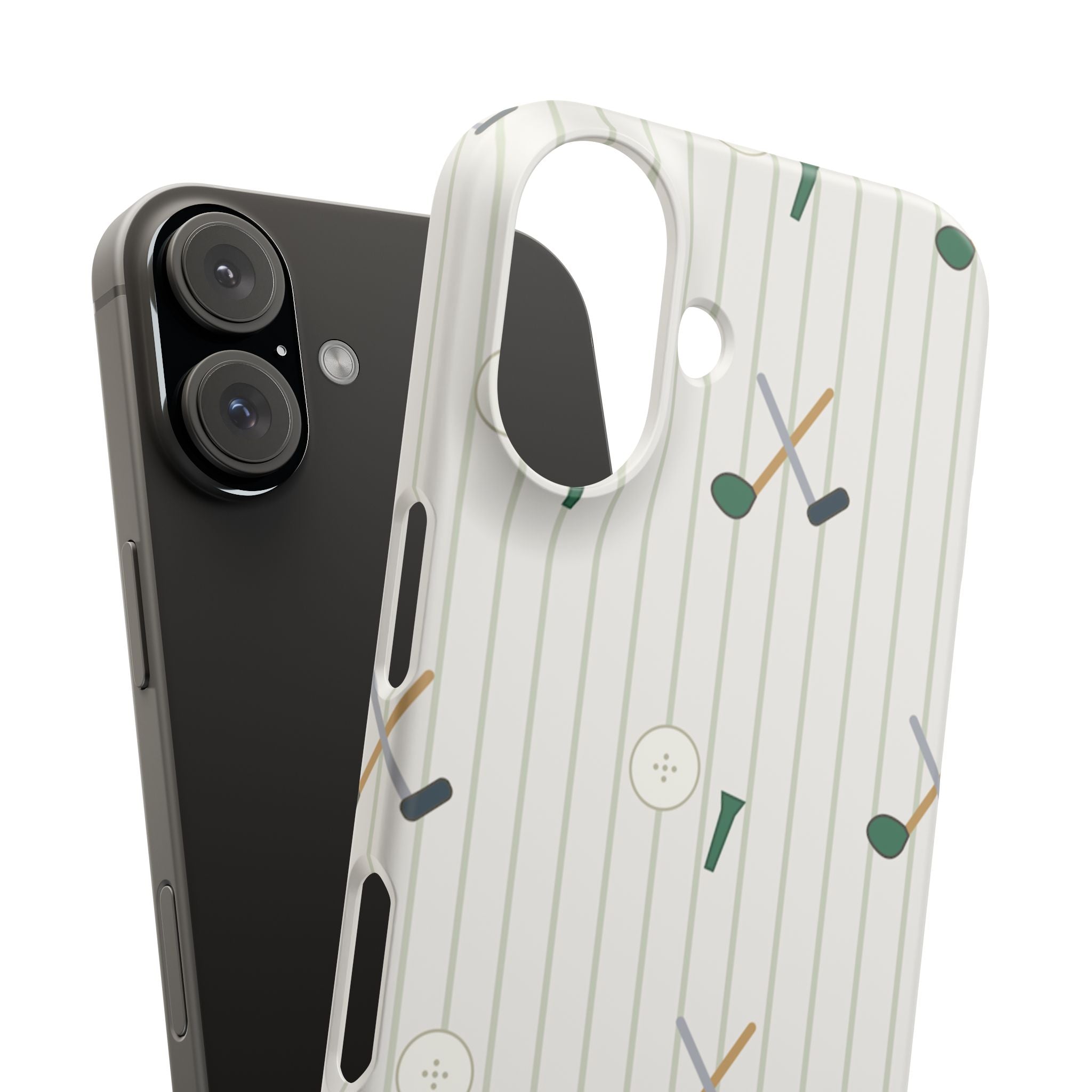 Mamoru Cases | Golf Pattern Snap Phone Case Tee & Mallet Design