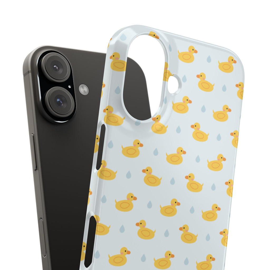 Rubber Duck Pattern Phone Case — Cute Yellow Ducks Waterproof Design