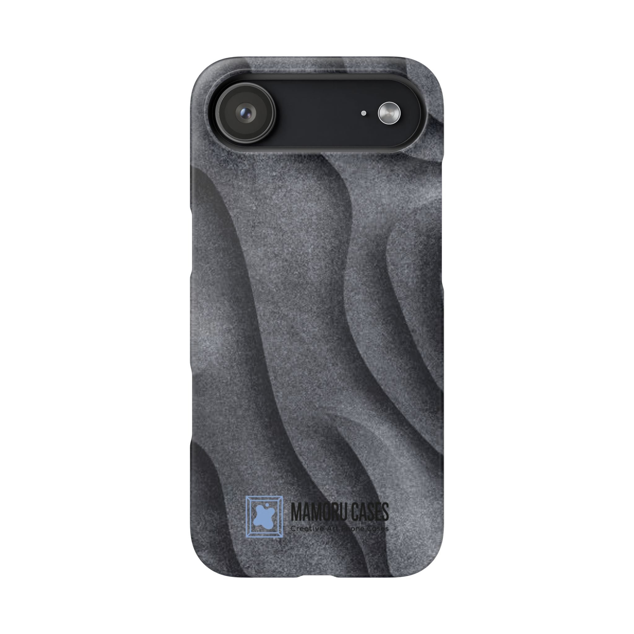 Phone Case — Textured Charcoal Wave Snap Case
