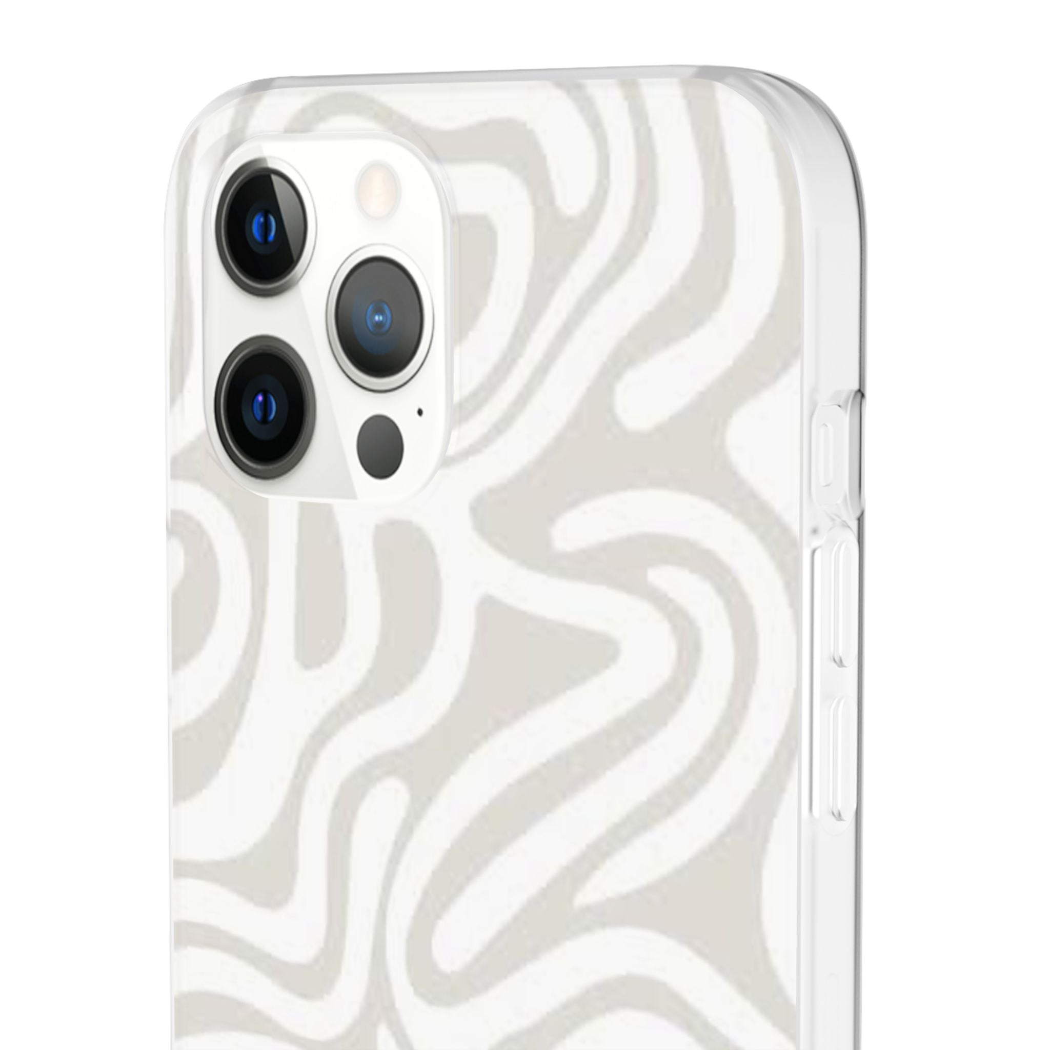 Abstract Neutral Swirl Phone Case — Flexible Protective Cover