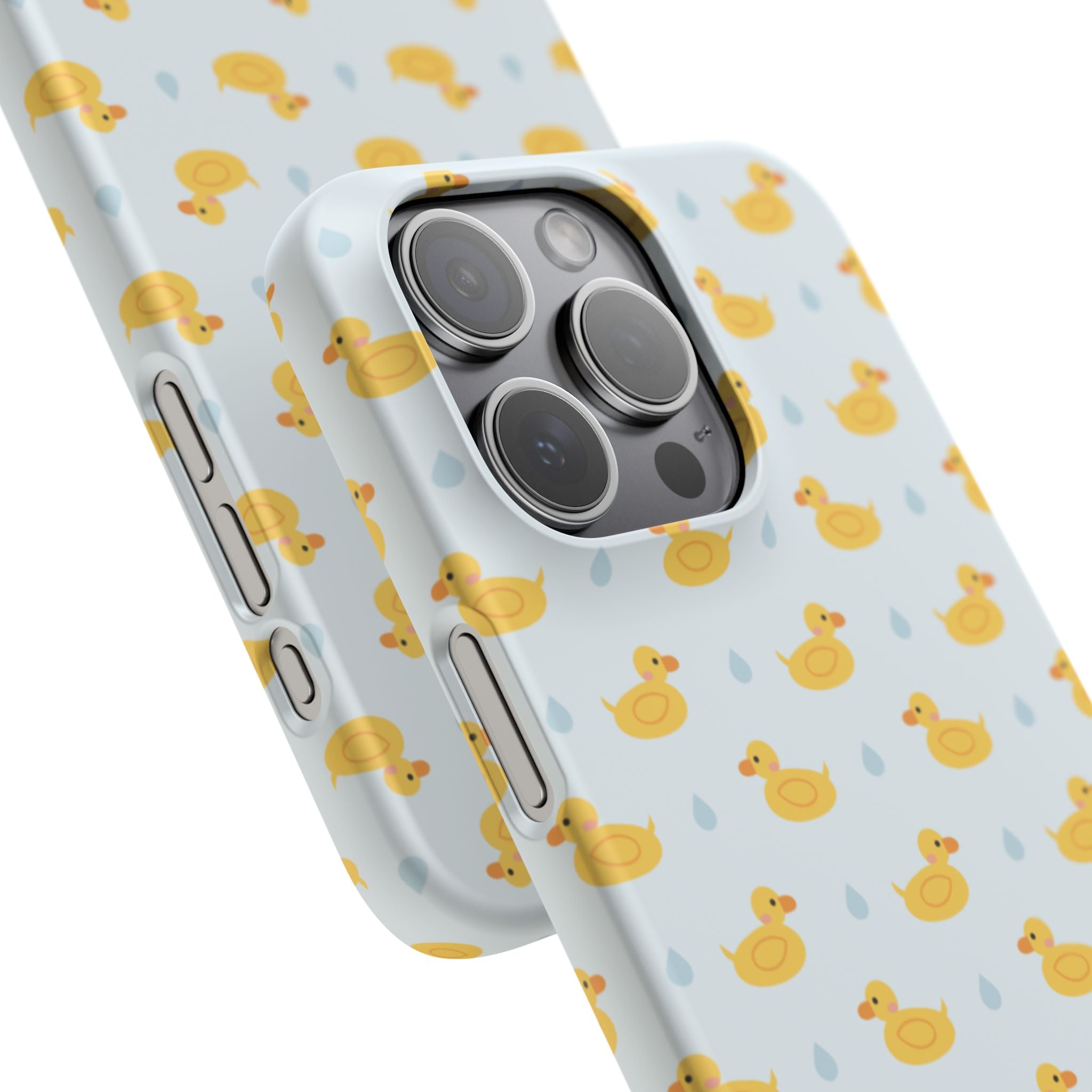 Rubber Duck Pattern Phone Case — Cute Yellow Ducks Waterproof Design