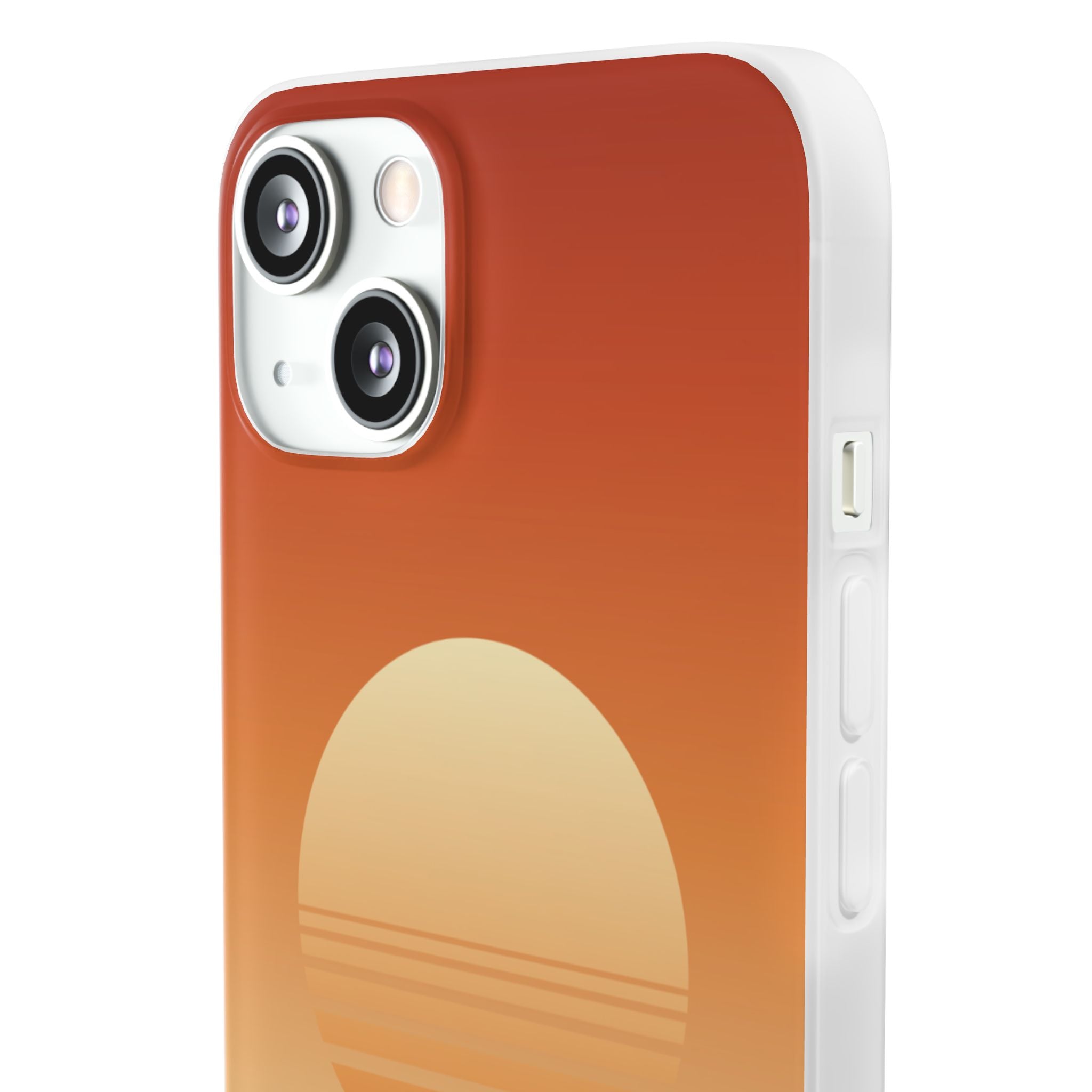 Sunset Horizon Phone Case — Minimal Beach Sunset Graphic for iPhone & Samsung