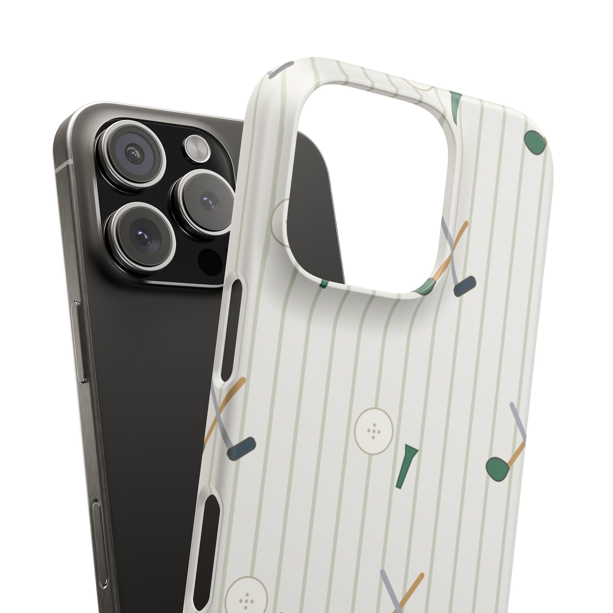 Mamoru Cases | Golf Pattern Snap Phone Case Tee & Mallet Design