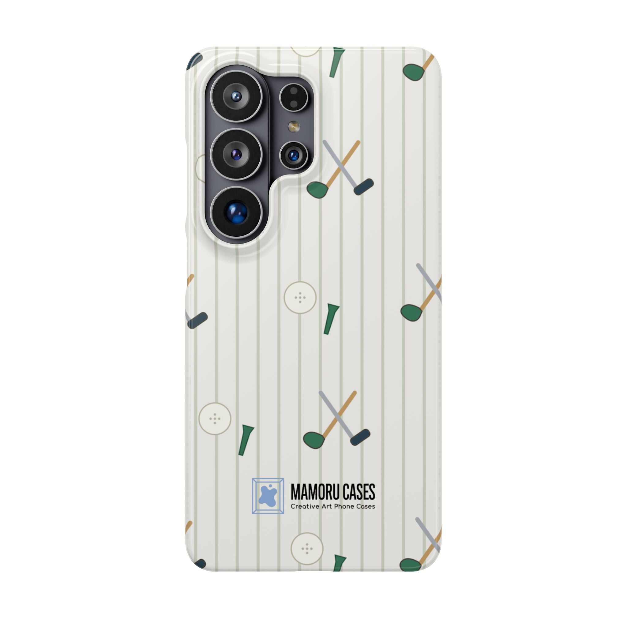 Mamoru Cases | Golf Pattern Snap Phone Case Tee & Mallet Design