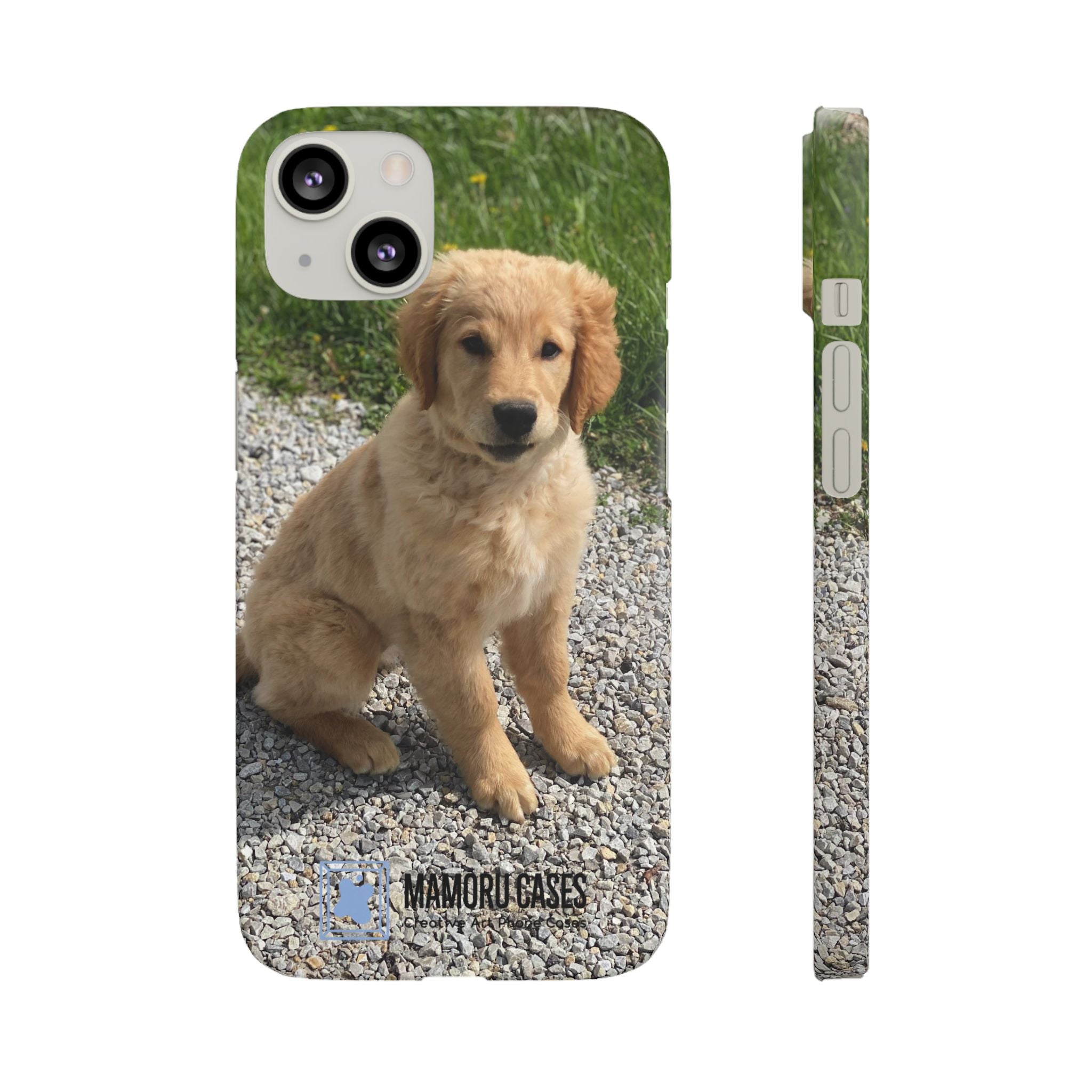 Phone Case — Cute Golden Retriever Puppy Photo Protective Snap Case