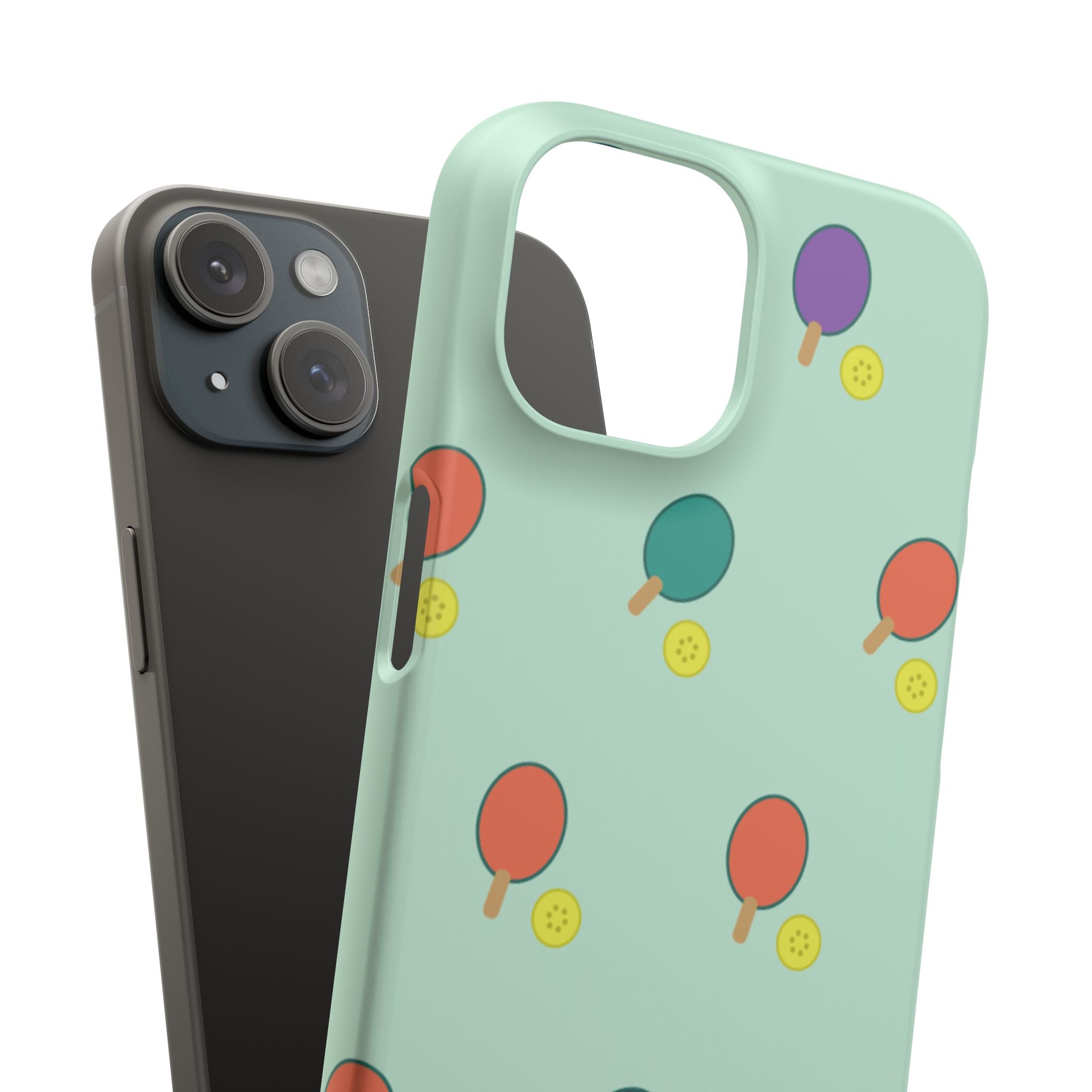 Ping Pong Paddle Pattern Phone Case — Mint Athletic Phone Cover