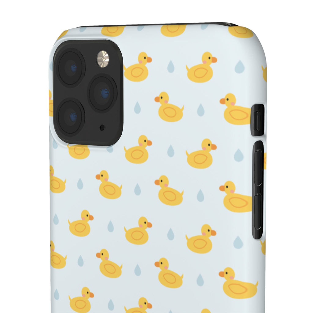 Rubber Duck Pattern Phone Case — Cute Yellow Ducks Waterproof Design