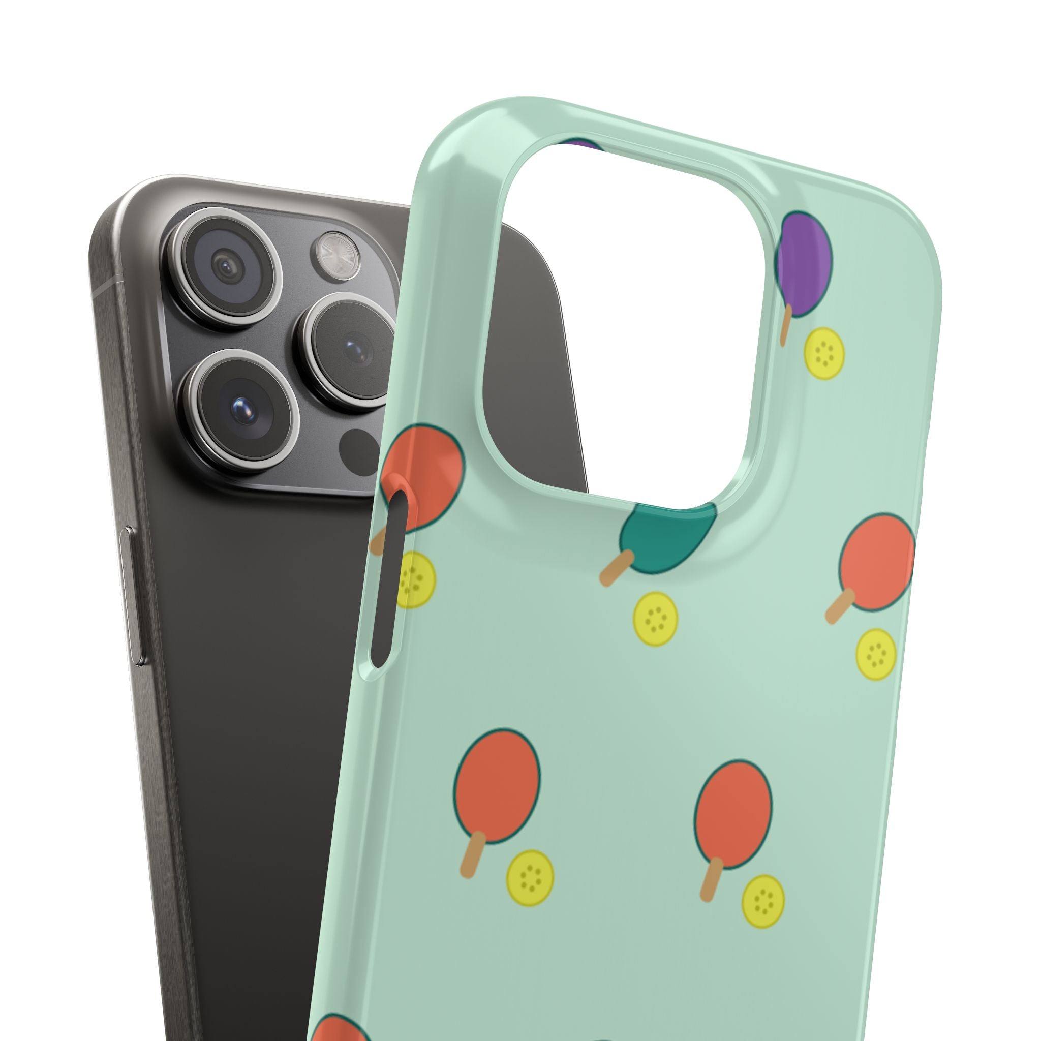 Ping Pong Paddle Pattern Phone Case — Mint Athletic Phone Cover