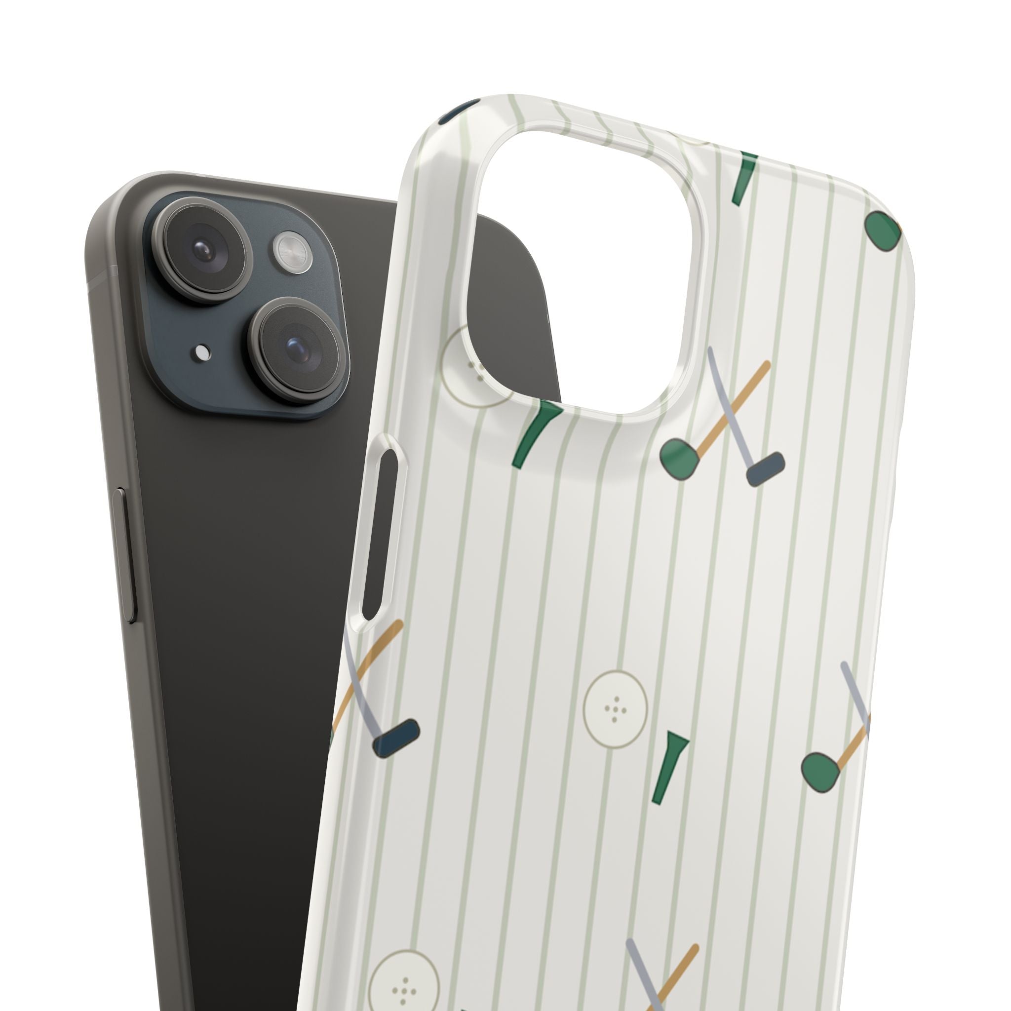 Mamoru Cases | Golf Pattern Snap Phone Case Tee & Mallet Design