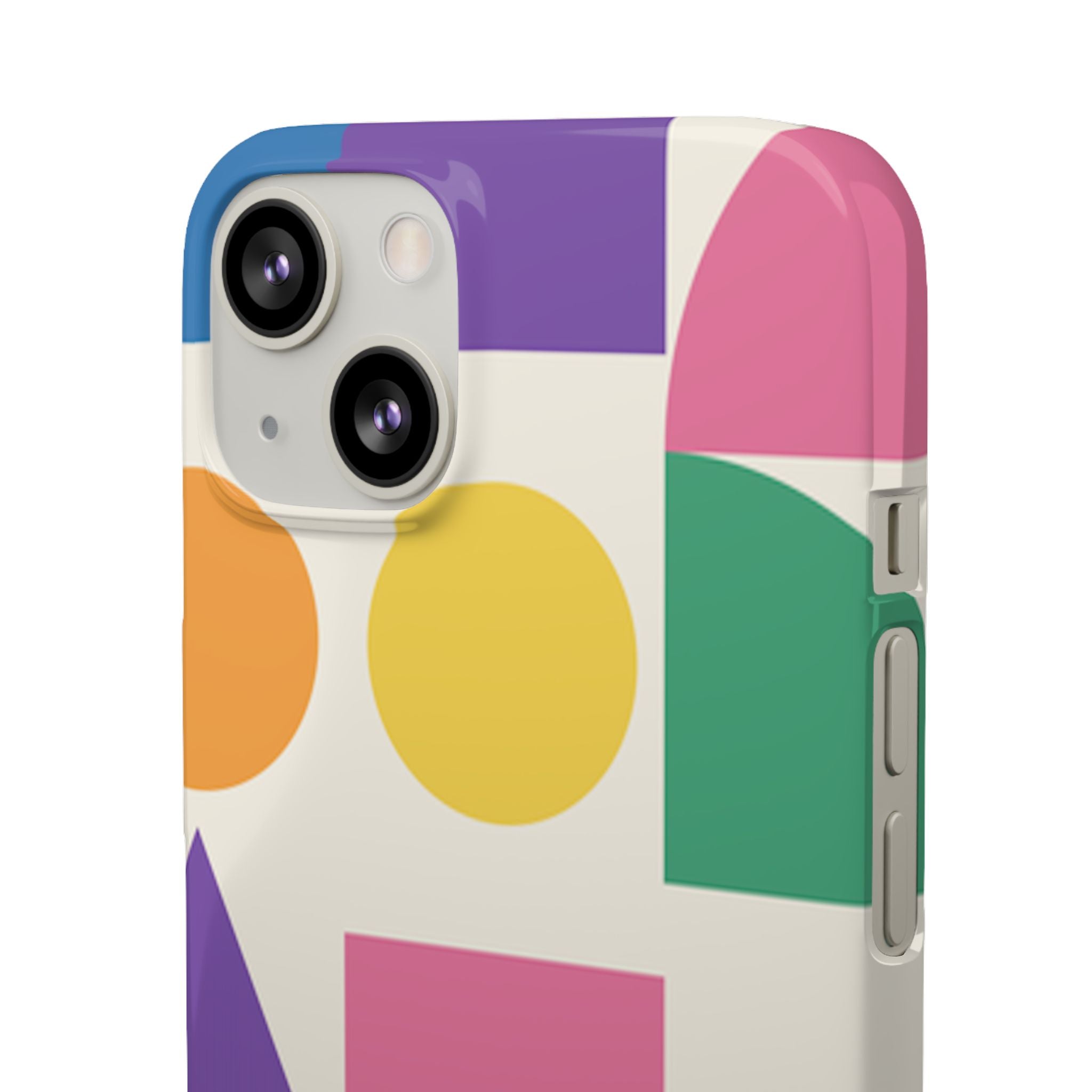 Color Block Shapes Phone Case