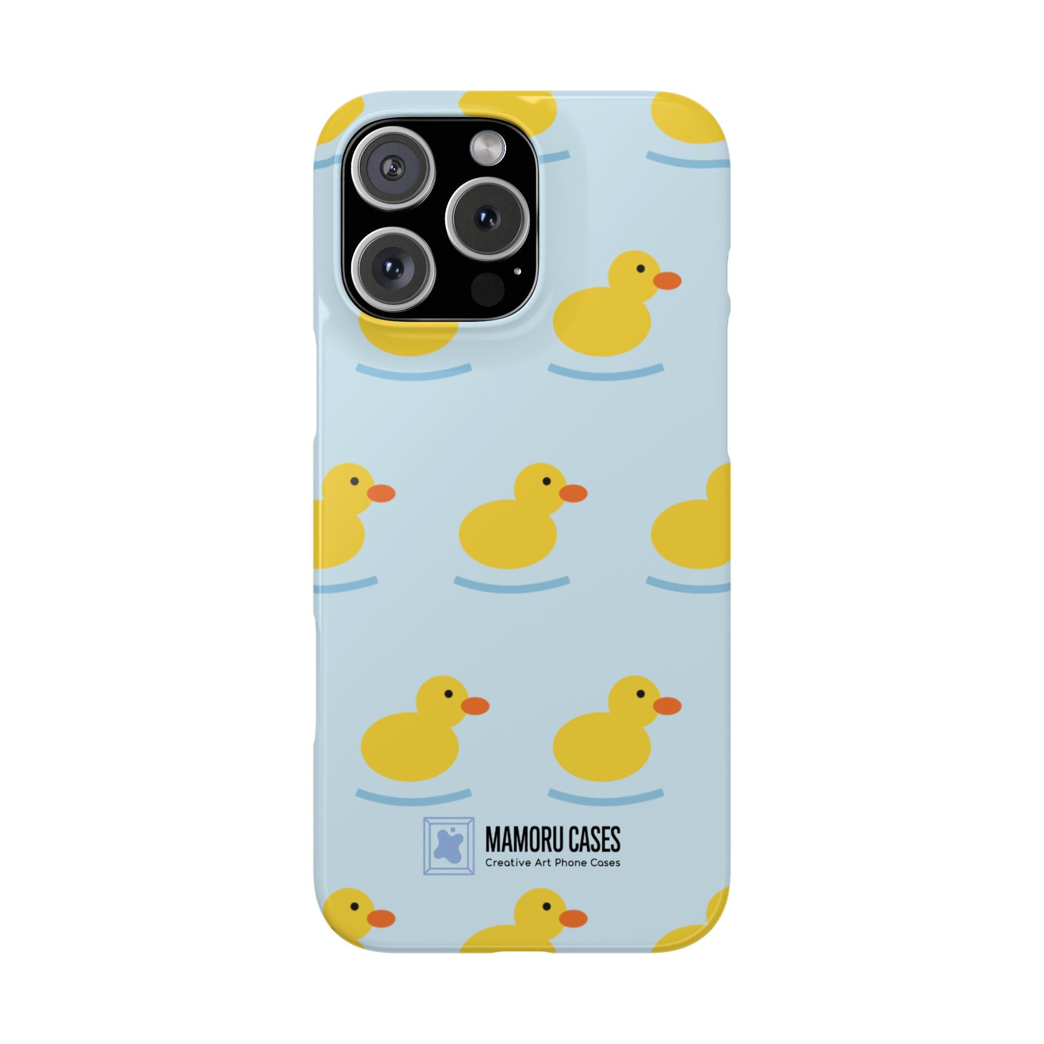 Rubber Duck Phone Case — Cute Yellow Duck Pattern iPhone Case