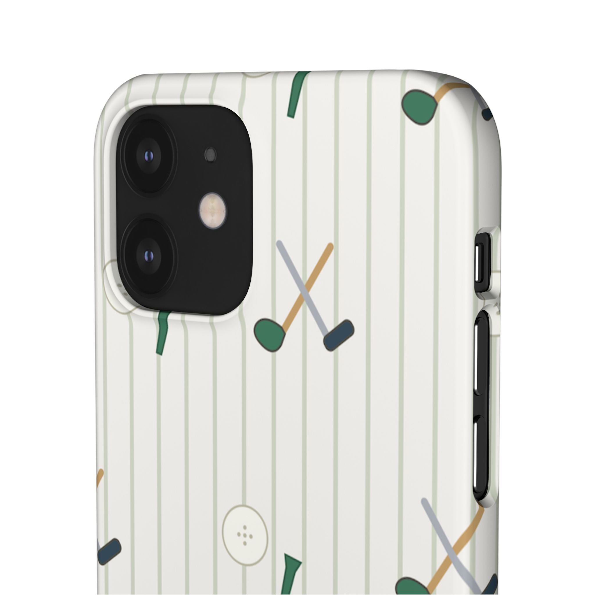Mamoru Cases | Golf Pattern Snap Phone Case Tee & Mallet Design