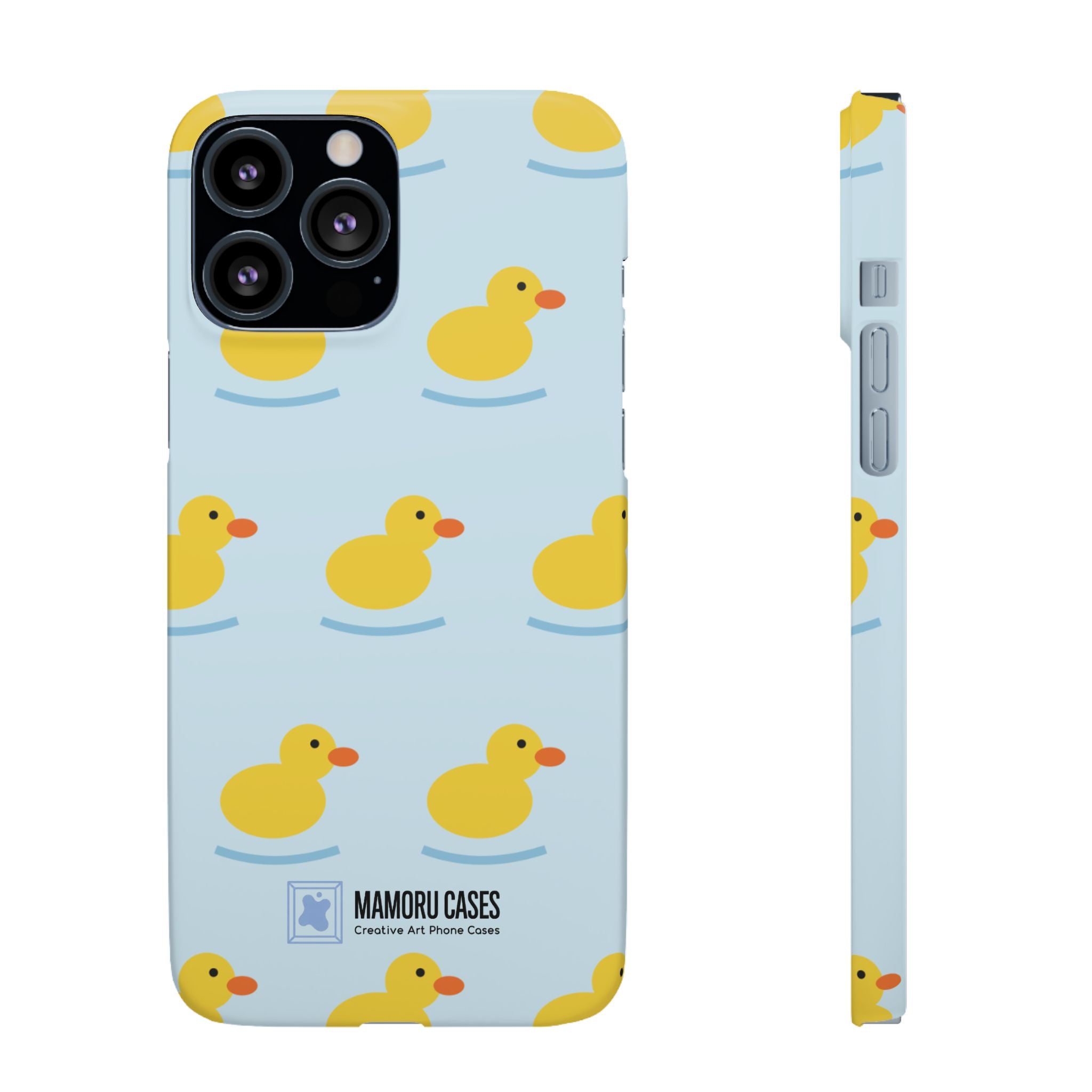 Rubber Duck Phone Case — Cute Yellow Duck Pattern iPhone Case