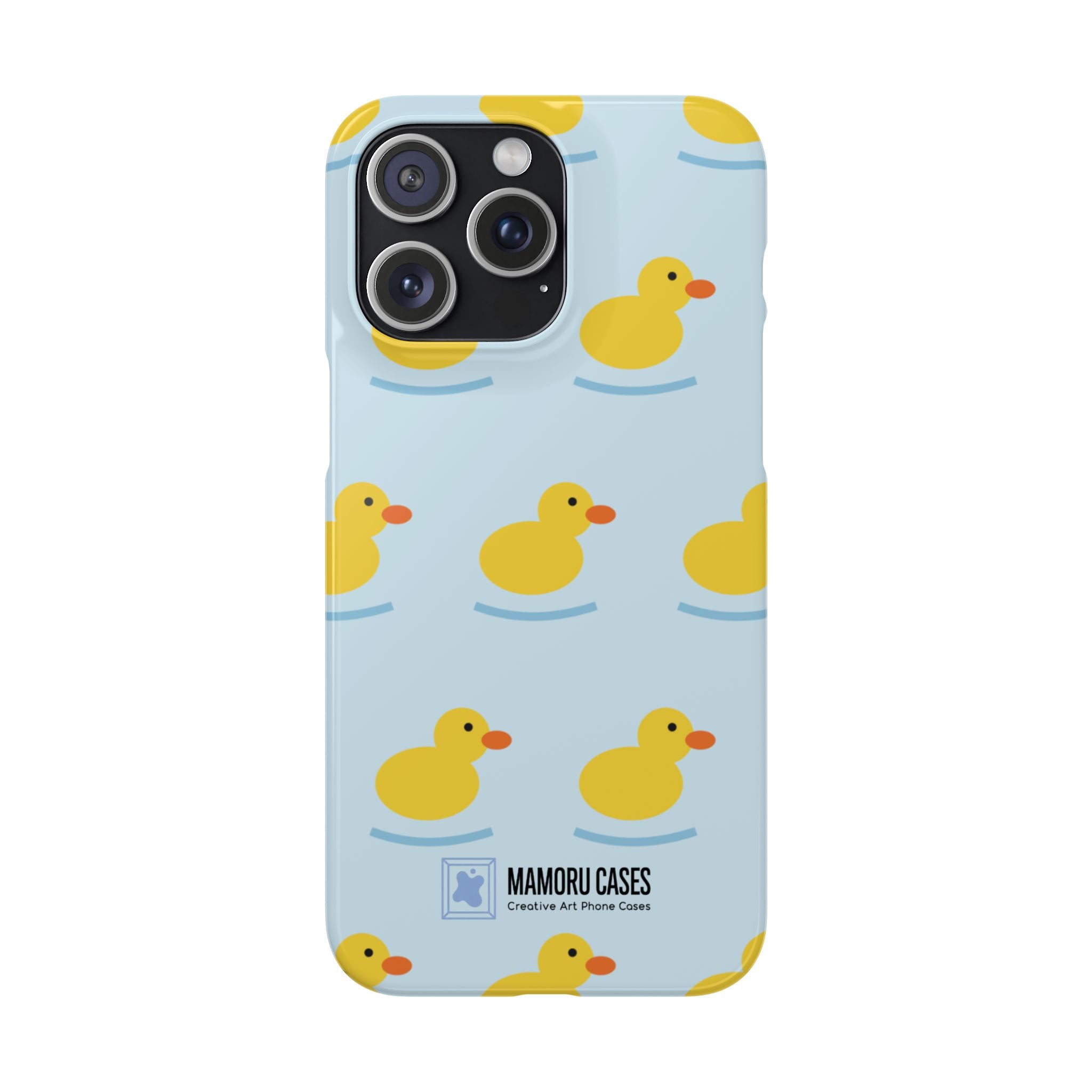 Rubber Duck Phone Case — Cute Yellow Duck Pattern iPhone Case