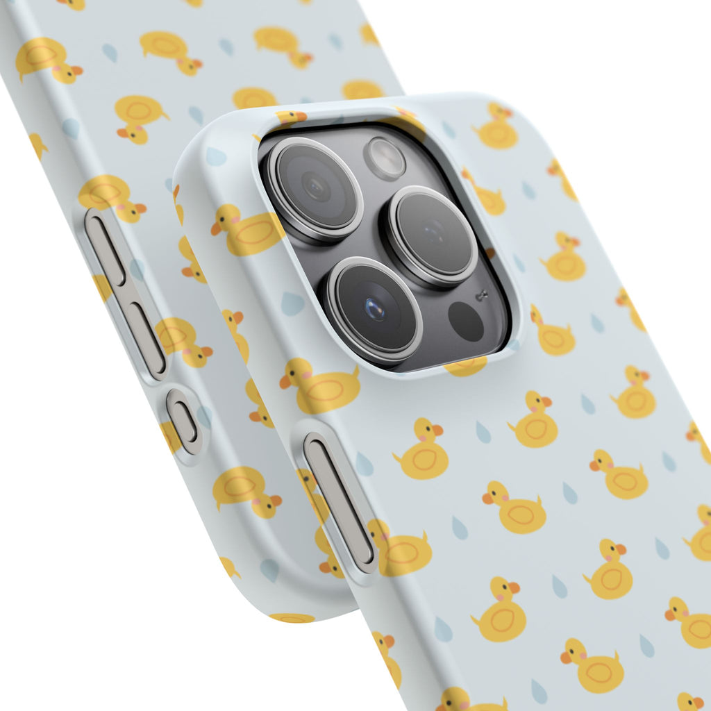 Rubber Duck Pattern Phone Case — Cute Yellow Ducks Waterproof Design
