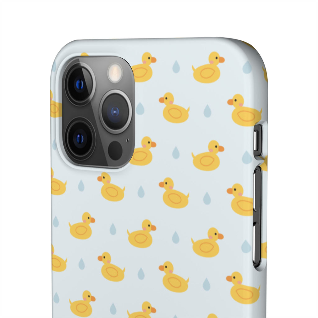 Rubber Duck Pattern Phone Case — Cute Yellow Ducks Waterproof Design