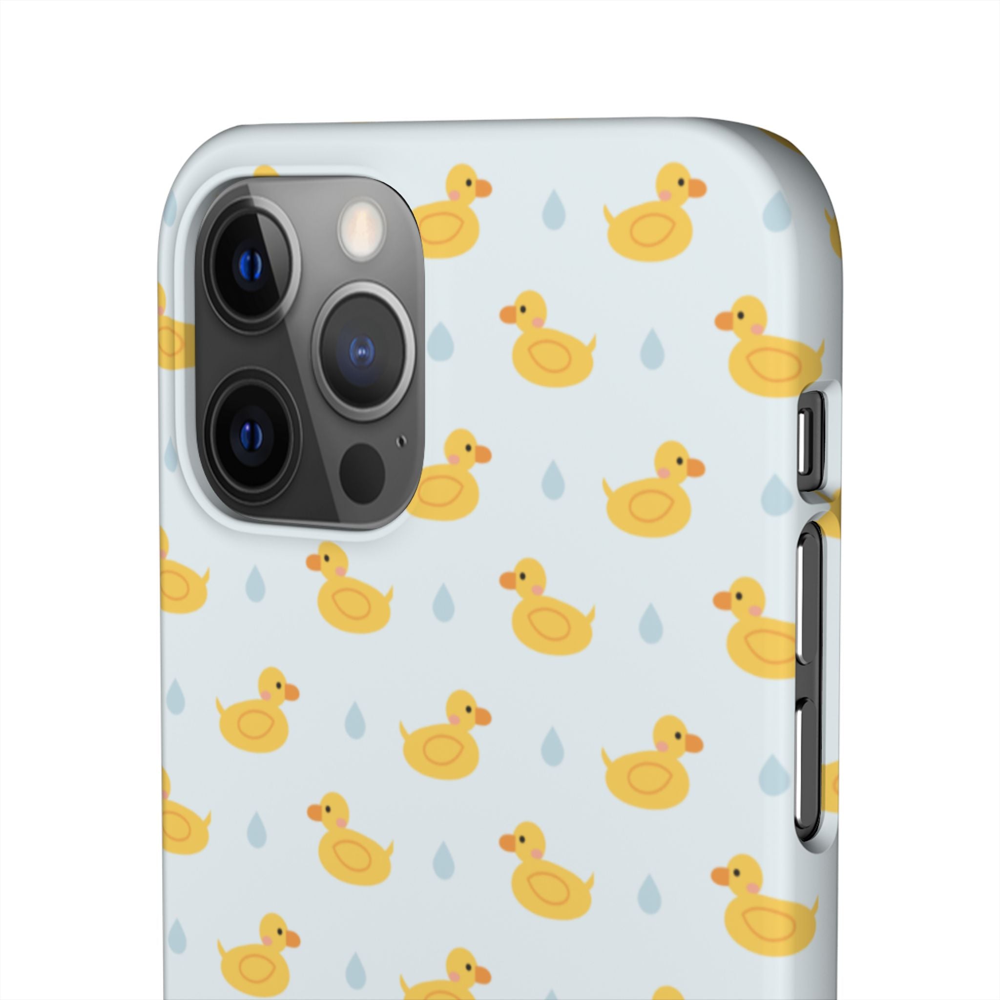 Rubber Duck Pattern Phone Case — Cute Yellow Ducks Waterproof Design