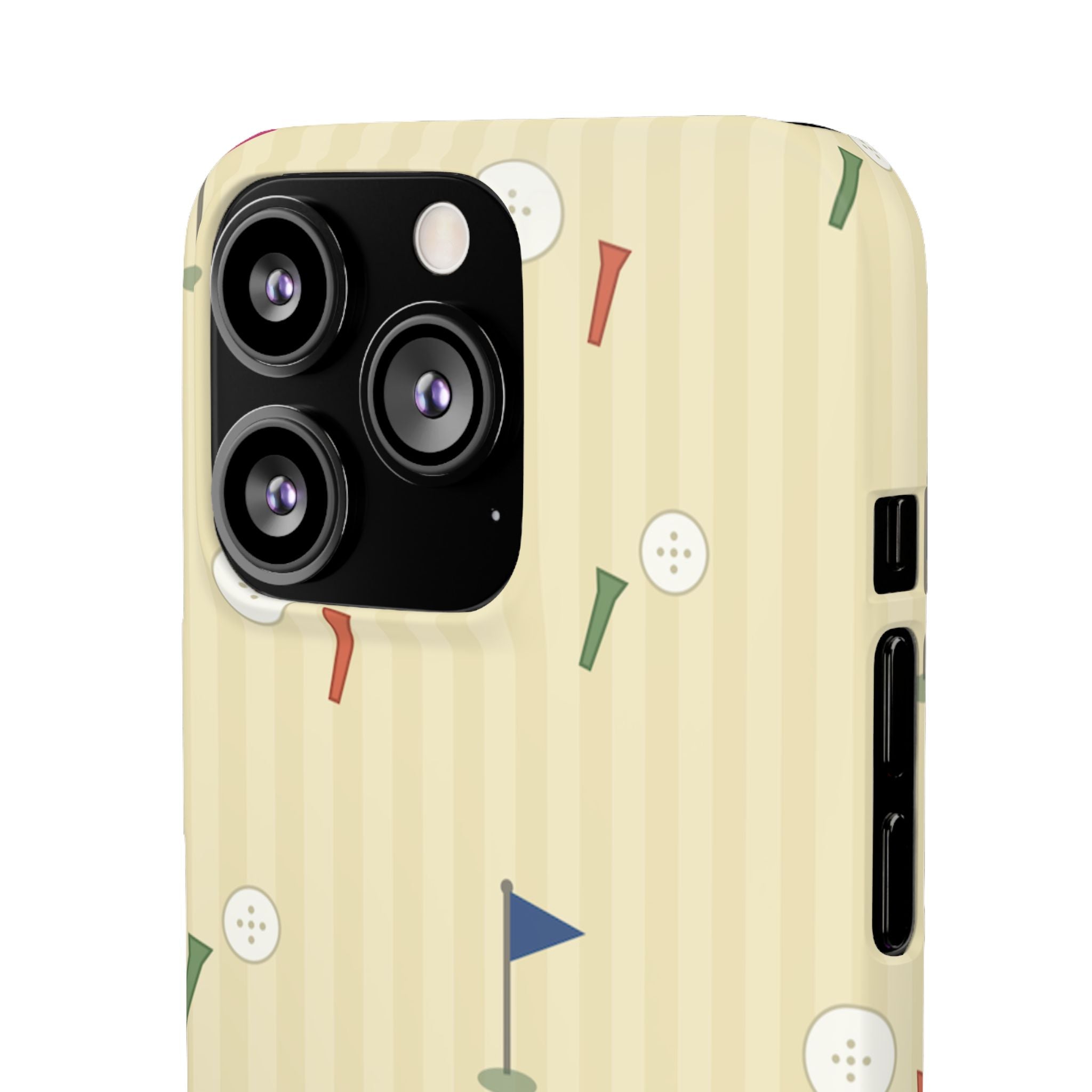 Golf Tee & Button Pattern Phone Case — Slim Snap Phone Case