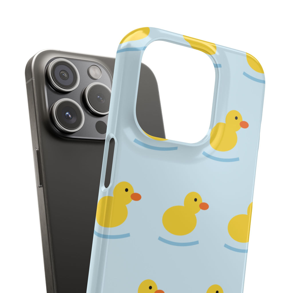 Rubber Duck Phone Case — Cute Yellow Duck Pattern iPhone Case
