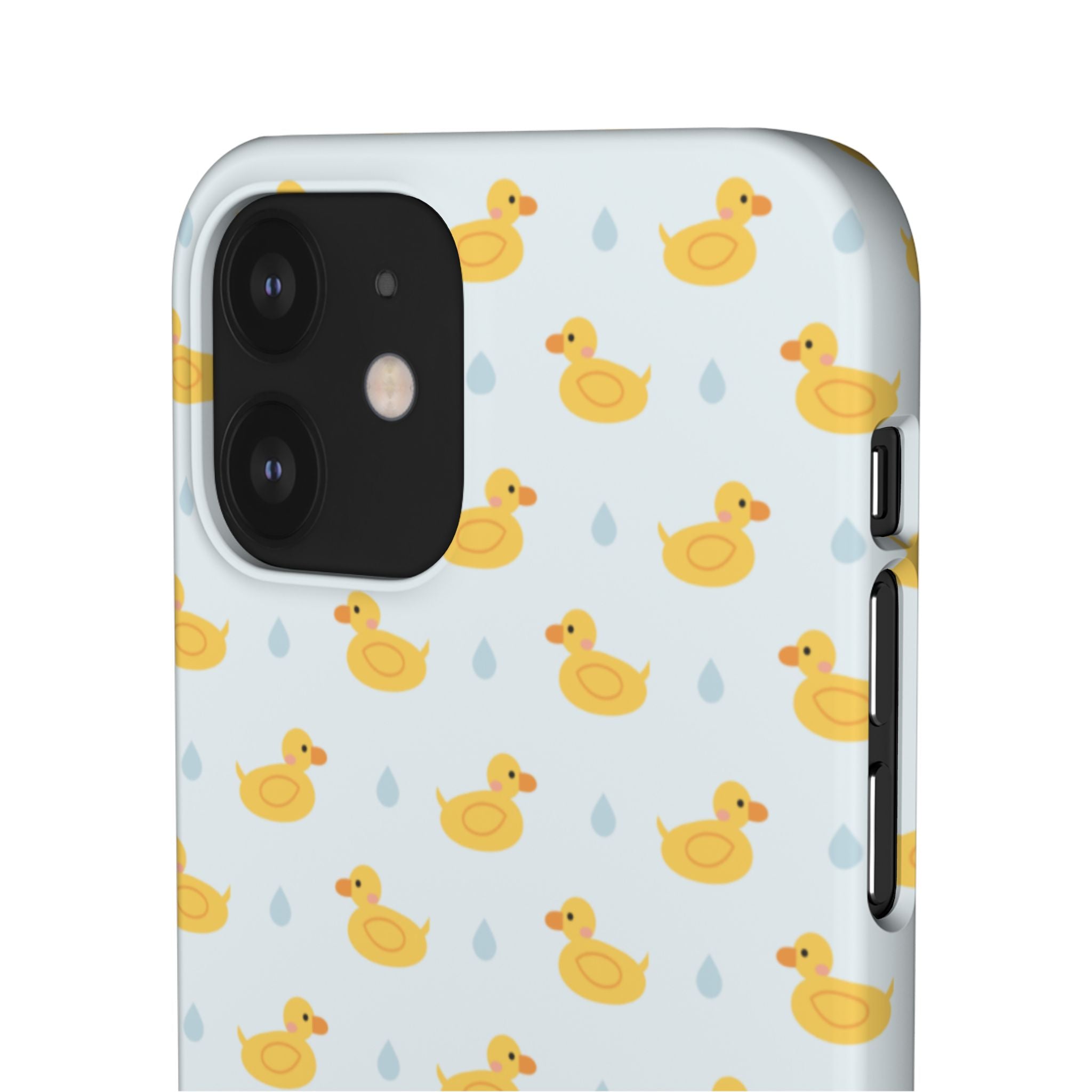 Rubber Duck Pattern Phone Case — Cute Yellow Ducks Waterproof Design