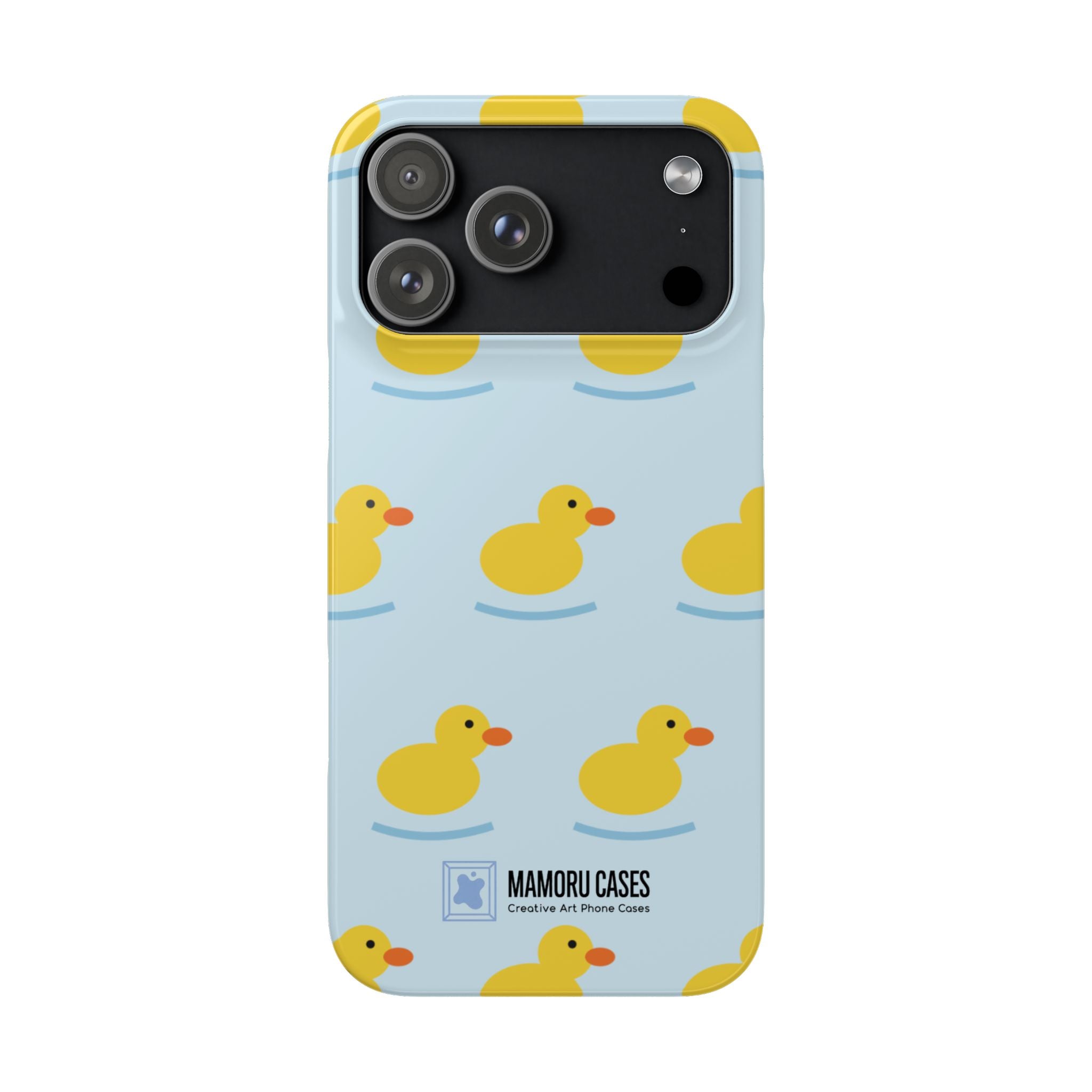 Rubber Duck Phone Case — Cute Yellow Duck Pattern iPhone Case