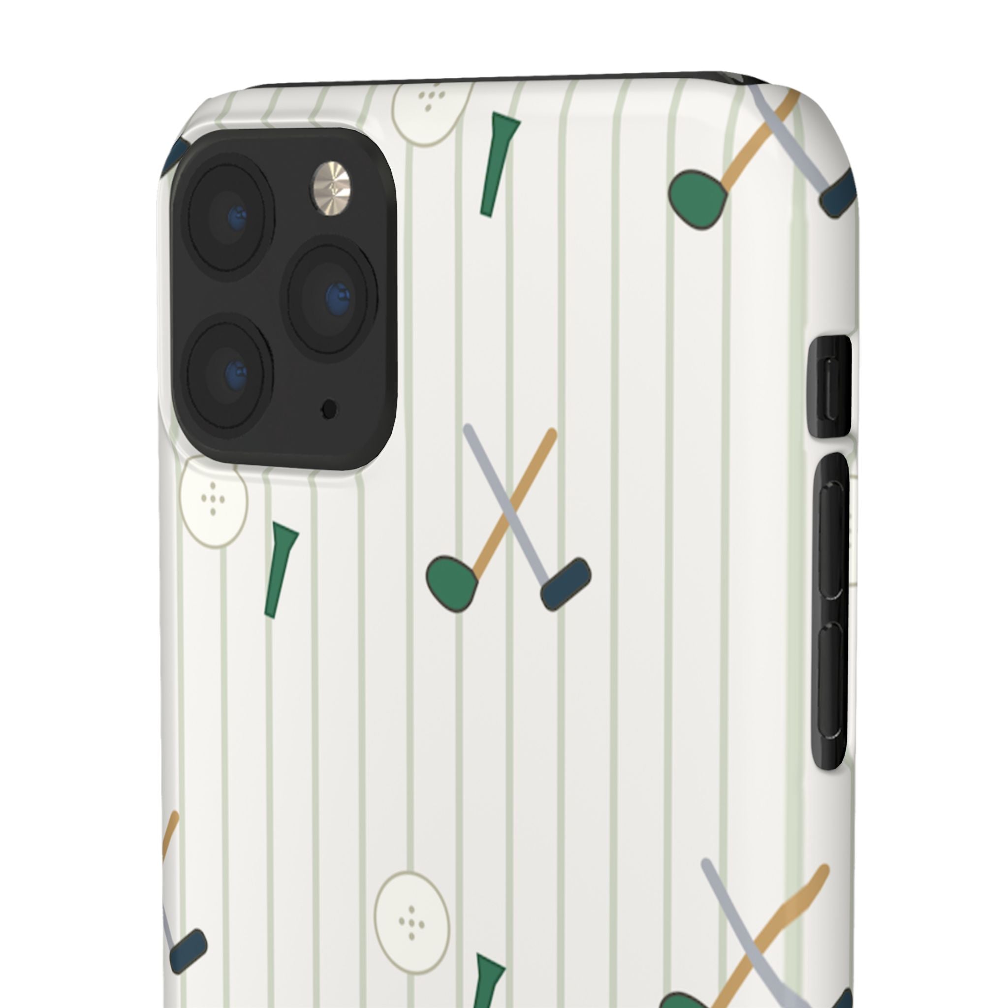 Mamoru Cases | Golf Pattern Snap Phone Case Tee & Mallet Design