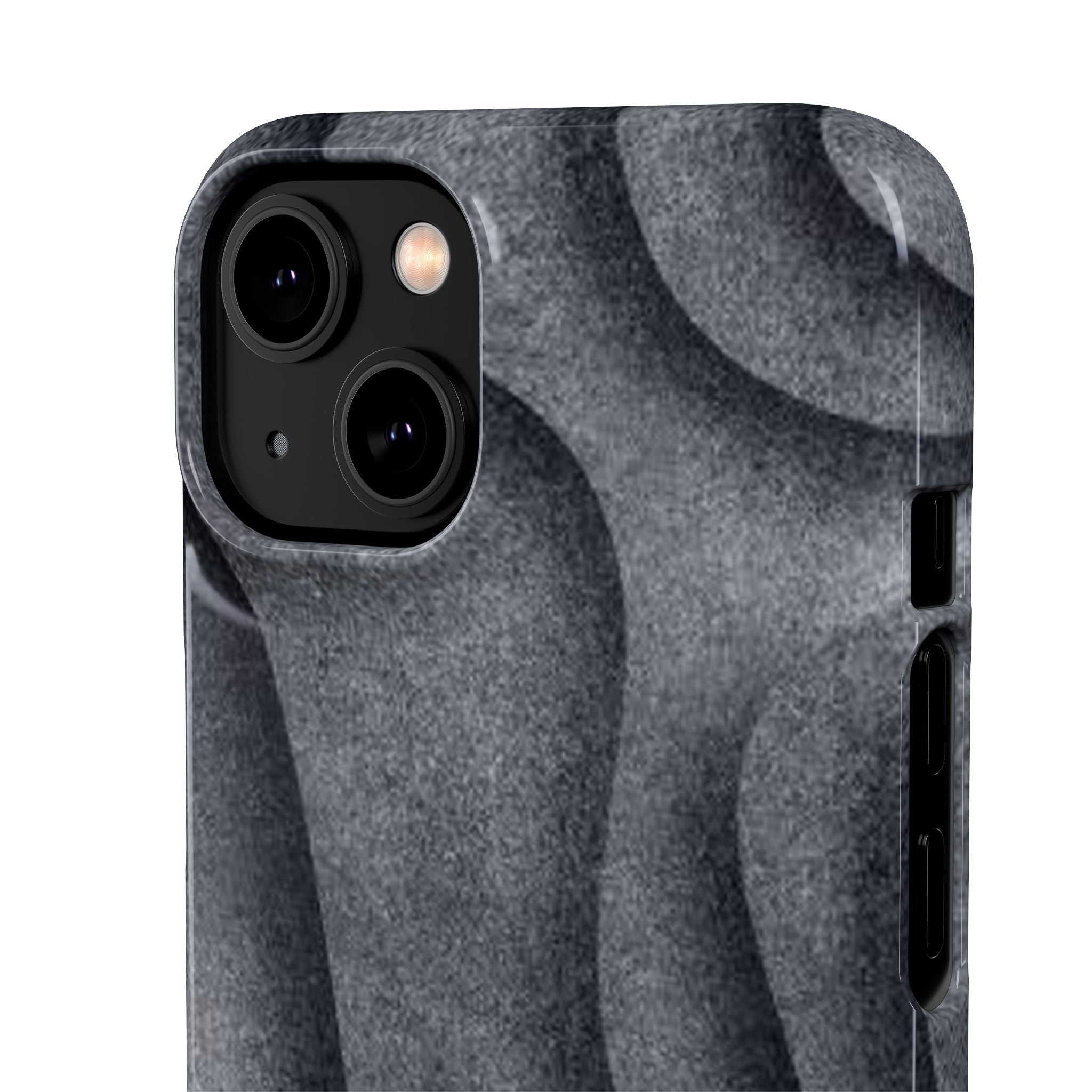 Phone Case — Textured Charcoal Wave Snap Case