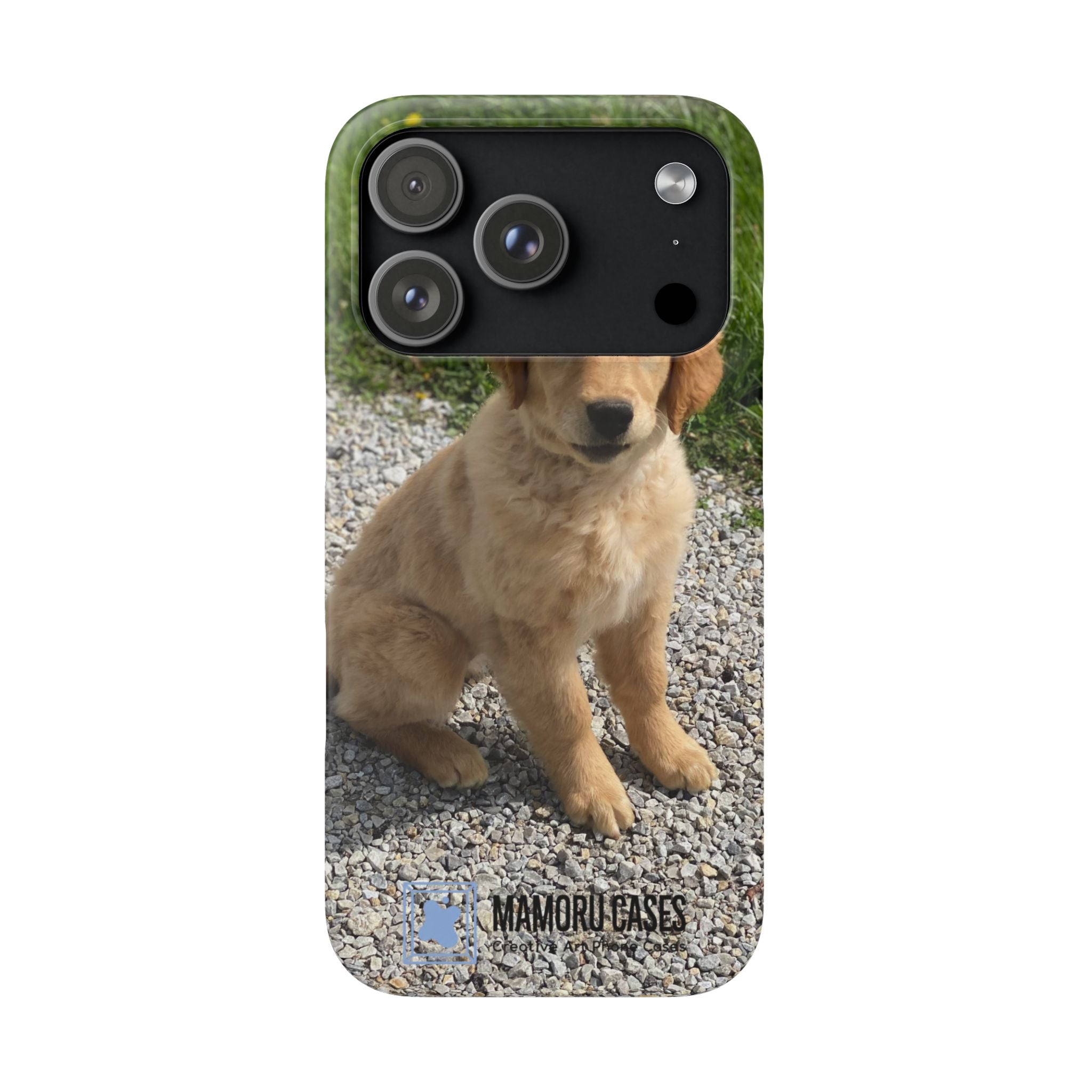 Phone Case — Cute Golden Retriever Puppy Photo Protective Snap Case