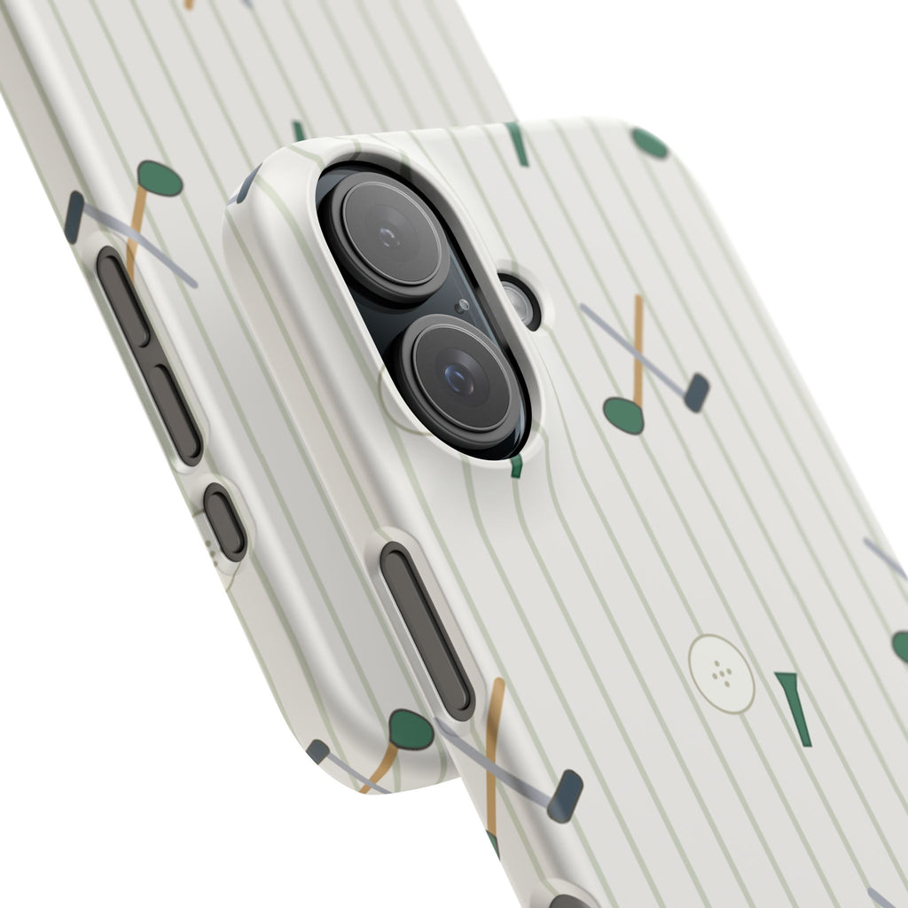 Mamoru Cases | Golf Pattern Snap Phone Case Tee & Mallet Design