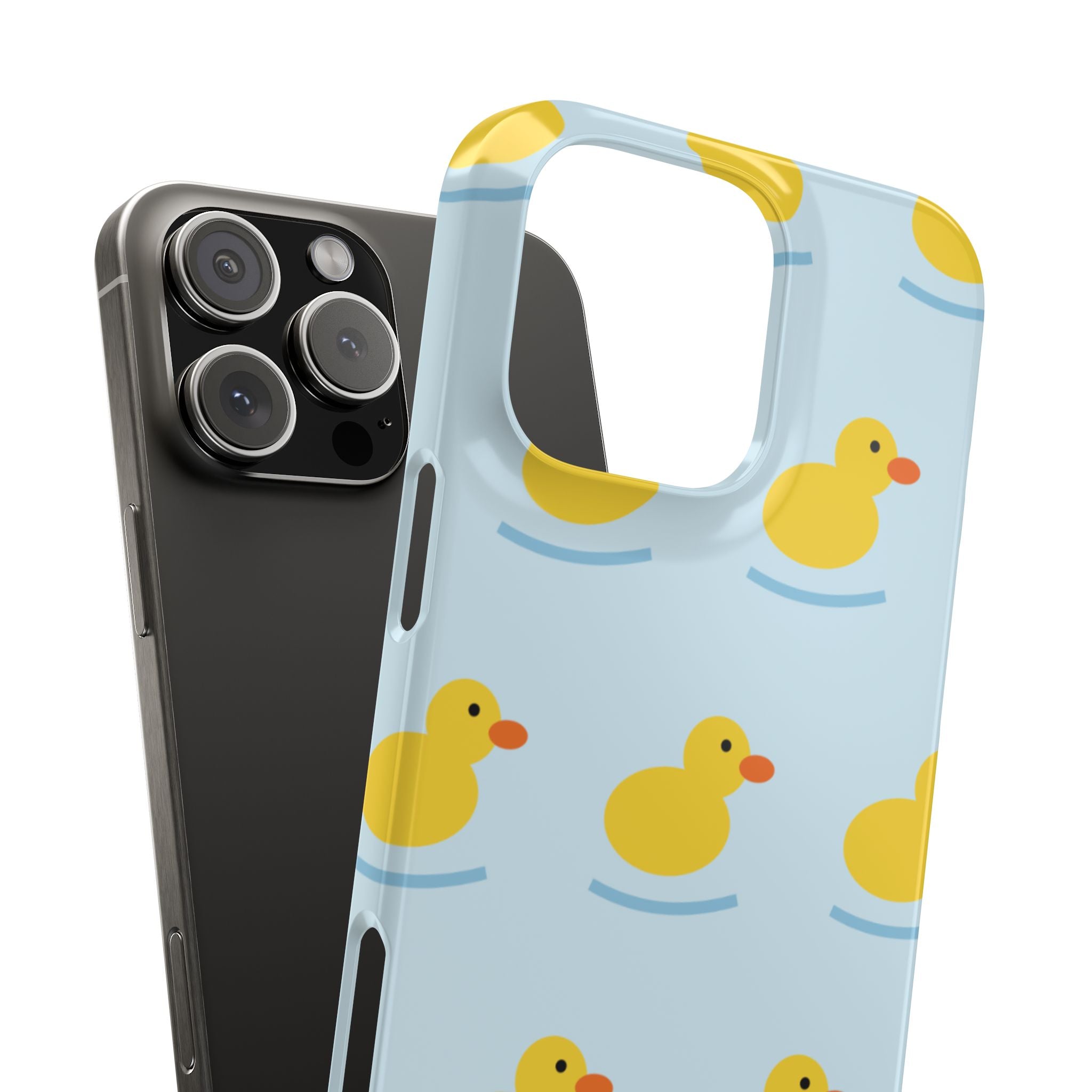 Rubber Duck Phone Case — Cute Yellow Duck Pattern iPhone Case