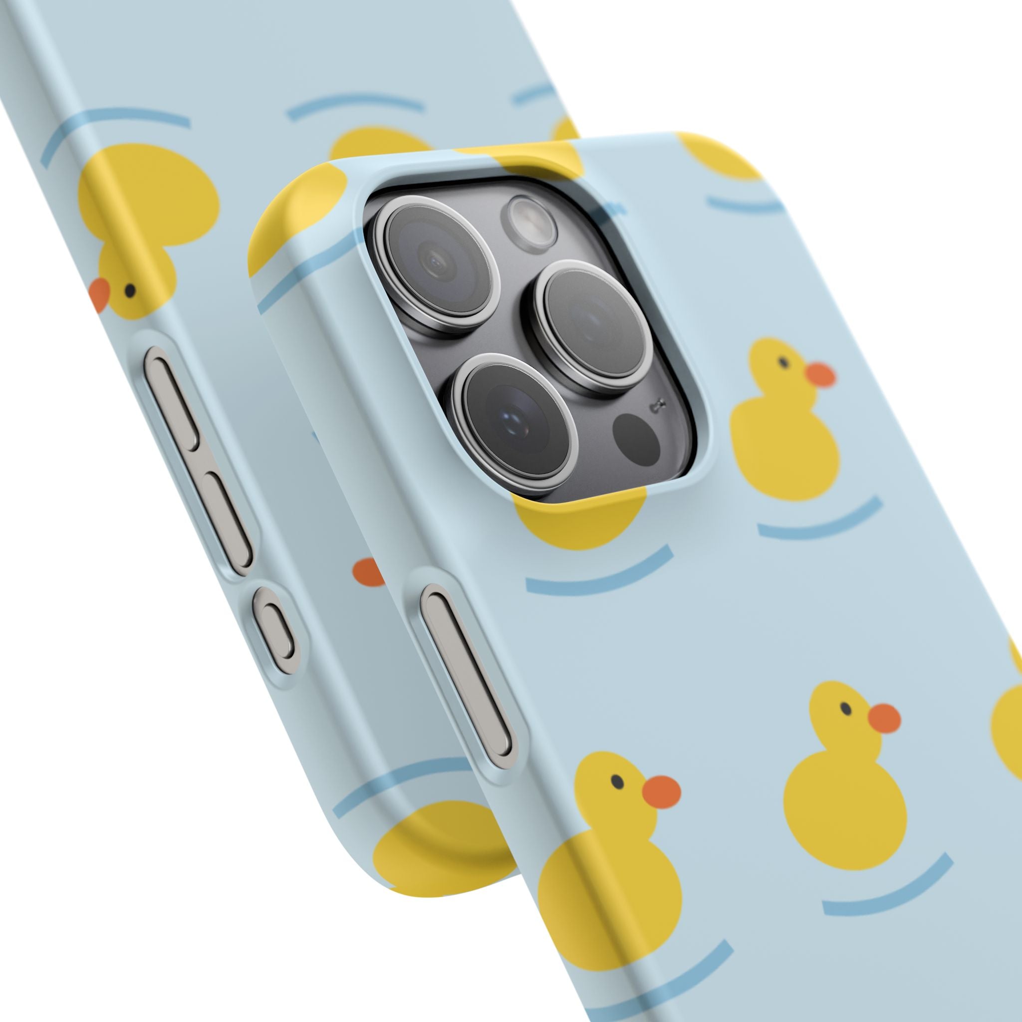 Rubber Duck Phone Case — Cute Yellow Duck Pattern iPhone Case
