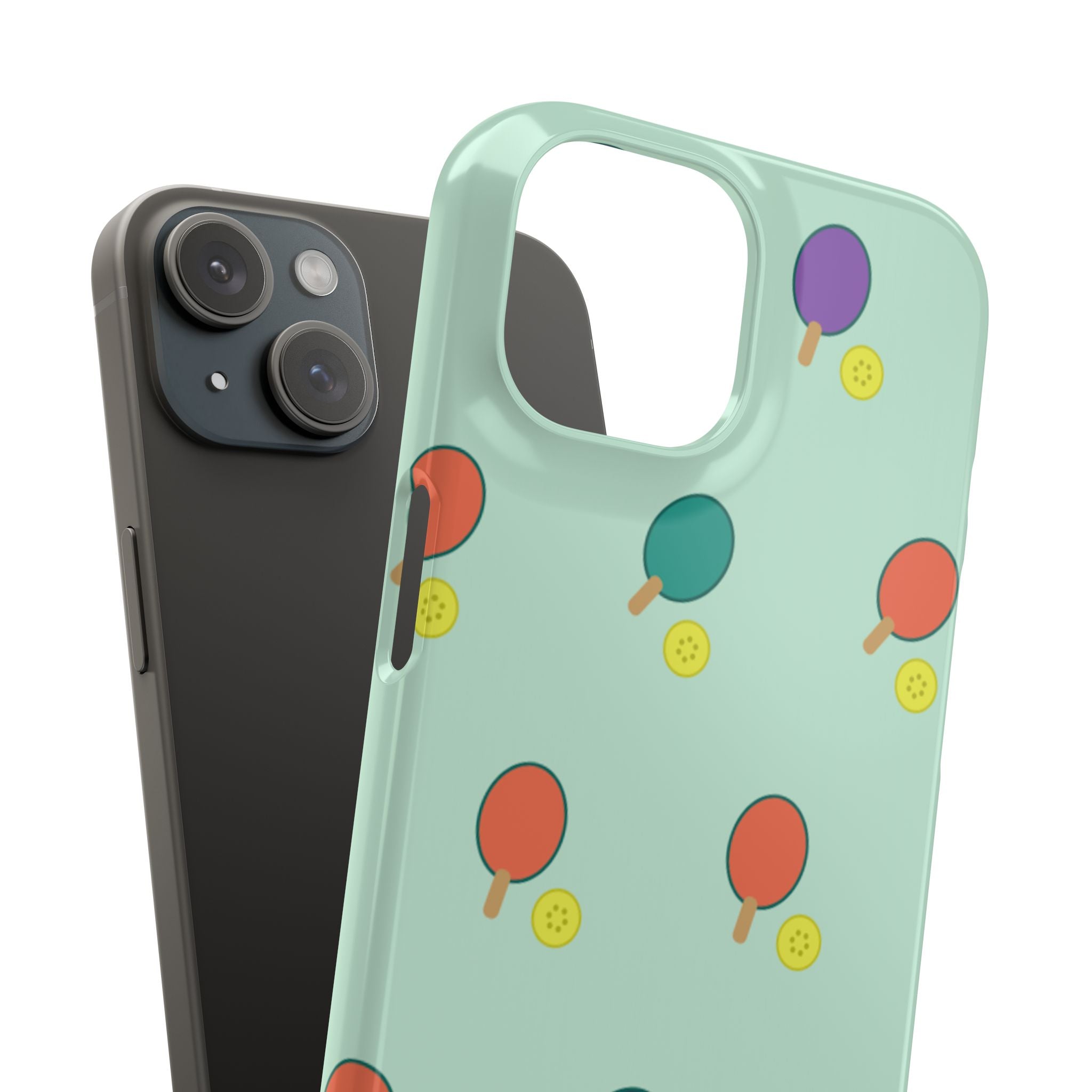 Ping Pong Paddle Pattern Phone Case — Mint Athletic Phone Cover